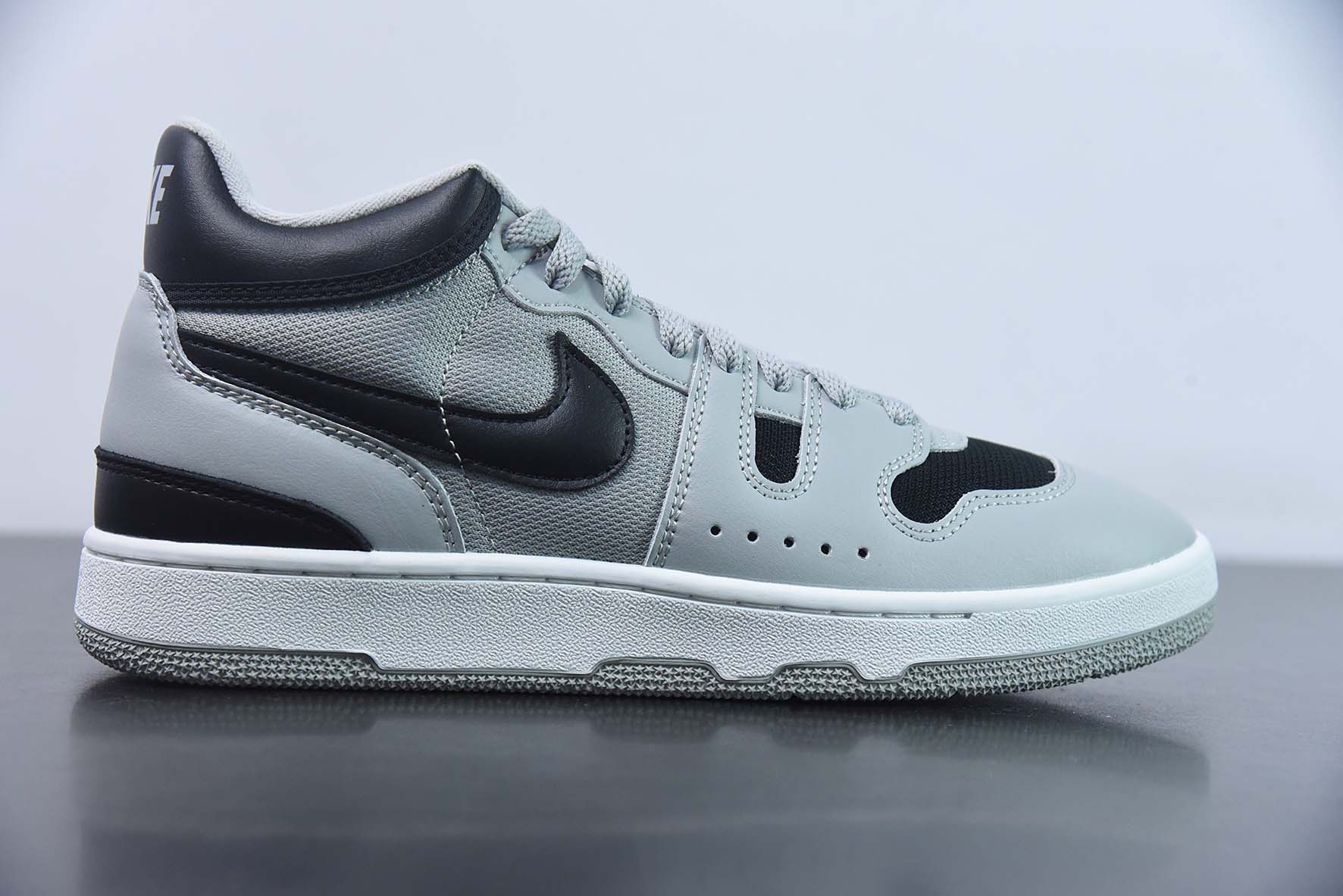 Nike Mac Attack QS"Light Smoke Grey/Black/White"系列中帮复古百搭休闲运动网球板鞋“OG烟灰黑白”FB8938-001
