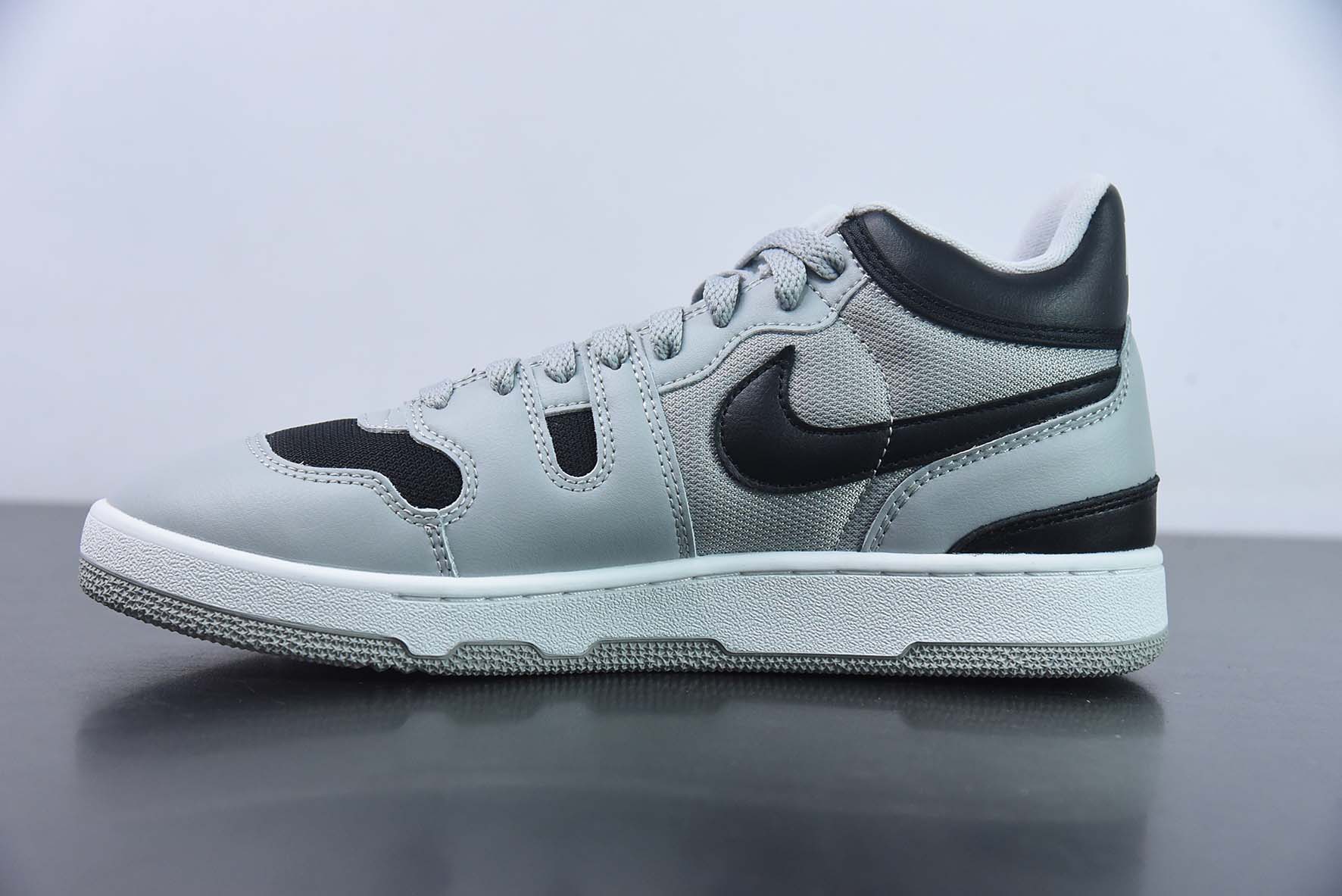 Nike Mac Attack QS"Light Smoke Grey/Black/White"系列中帮复古百搭休闲运动网球板鞋“OG烟灰黑白”FB8938-001