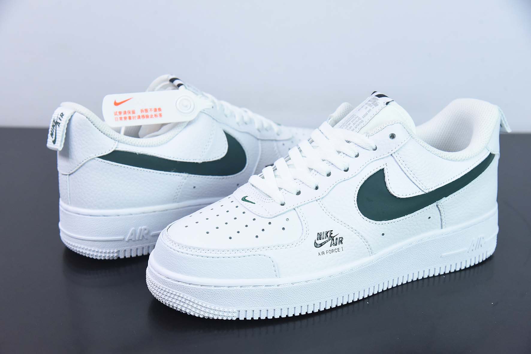 NK Air Force 1 Utility 白绿 空军一号低帮运动休闲板鞋 货号：CV3039-116