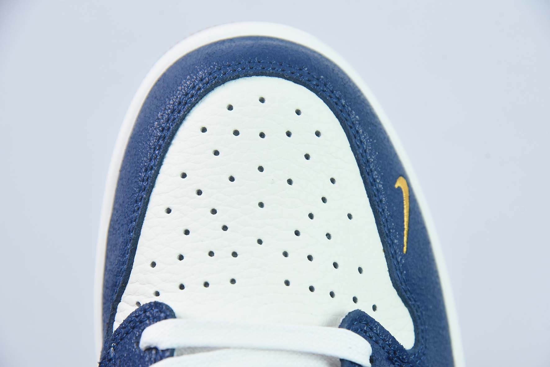 Air Jordan 1 Low OG AJ1 乔丹1代低帮白蓝黄勾爆裂纹 货号:CZ0790-103