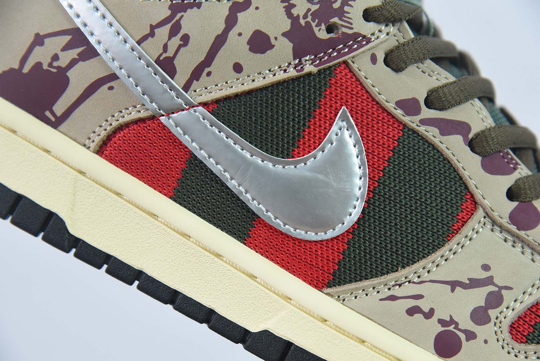 NK Dunk SB Low " Freddy Krueger " 猛鬼街运动鞋 货号：313170-202
