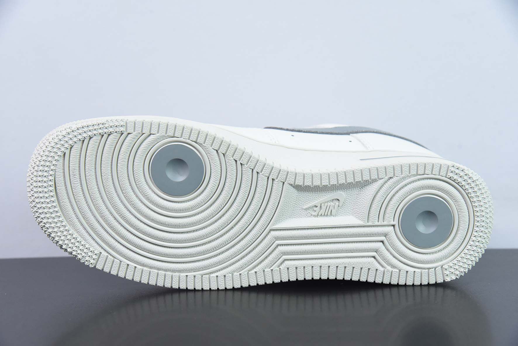 Nike Air Force 1 AF1 空军一号/低帮 白灰 刺绣 40周年纪念版货号 DQ7658-106
