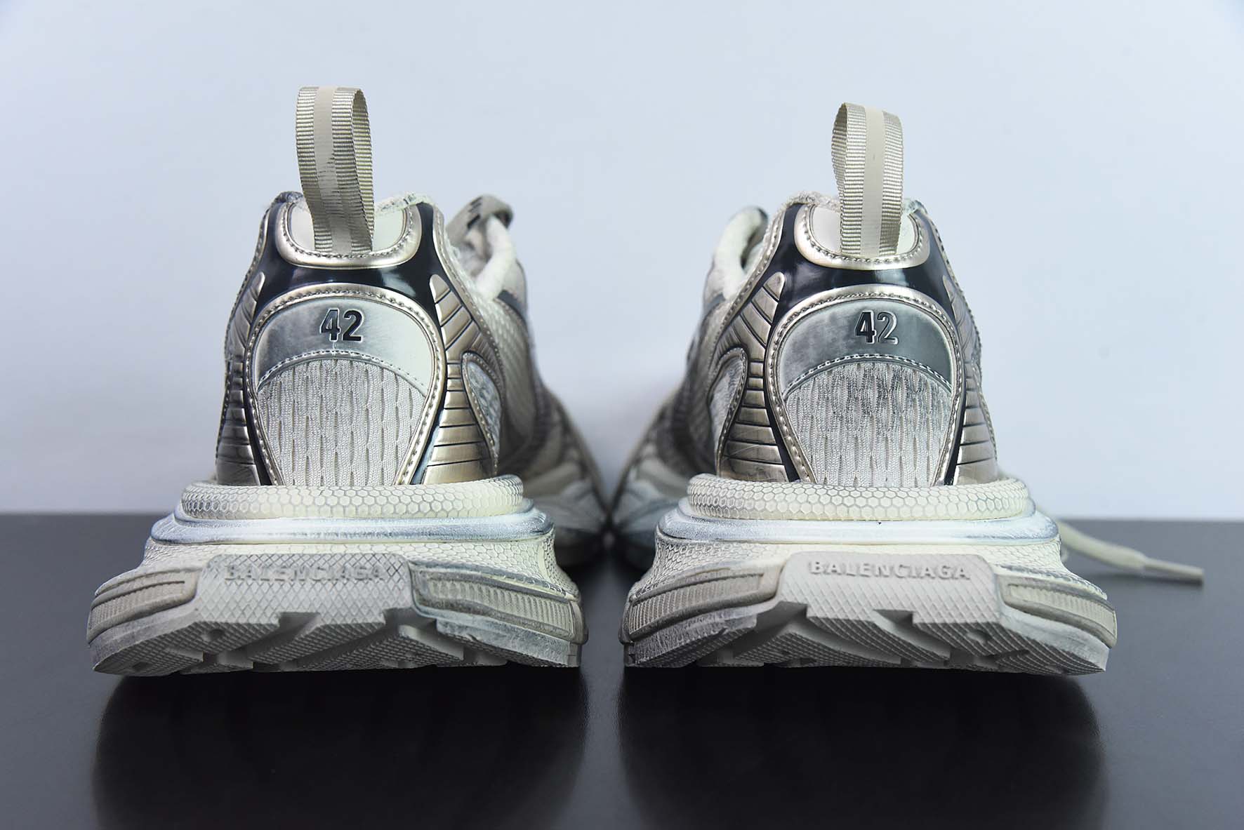BALENCIAGA 3XL Sneakers 巴黎世家十代网布系带低帮走秀复古老爹鞋