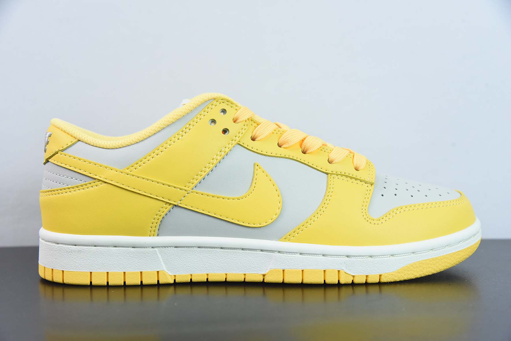 FND25792336 NK Dunk Low Retro PRM gris claro amarillo, zapatillas de skate casual de caña baja, número de artículo: DD1…