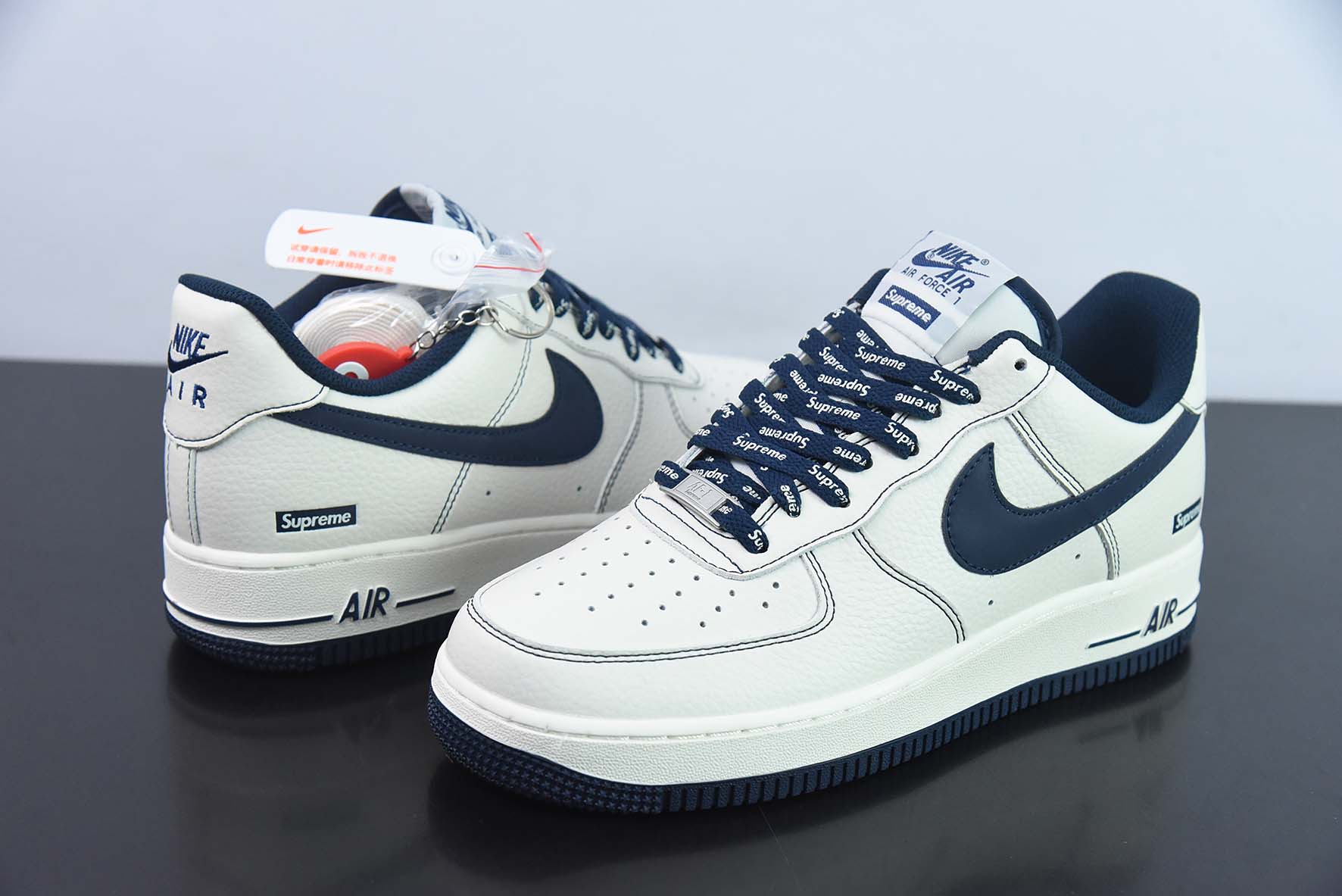 NK Air Force 1‘07 Low 深蓝 联名款 空军一号低帮休闲板鞋 货号:SU0220-005