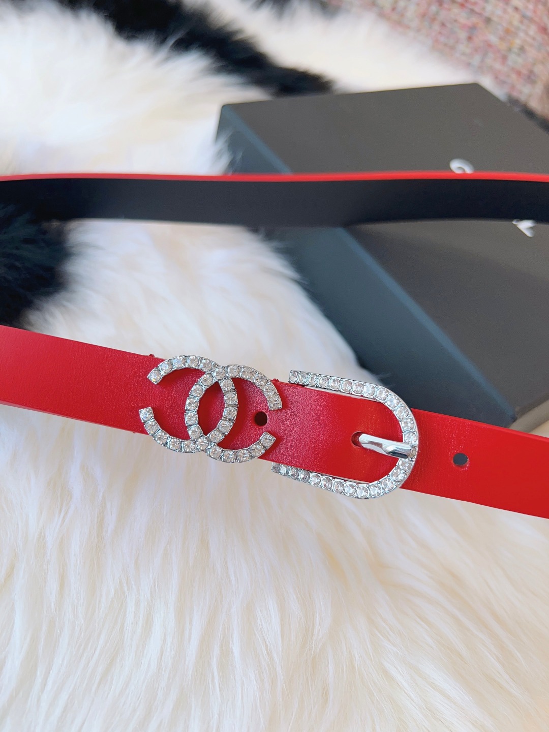 #Chanel#香奈儿20M腰带小牛皮与亮金色贵金属,黑,#Chanel#字母LOGO拼接双C黑皮带腰带