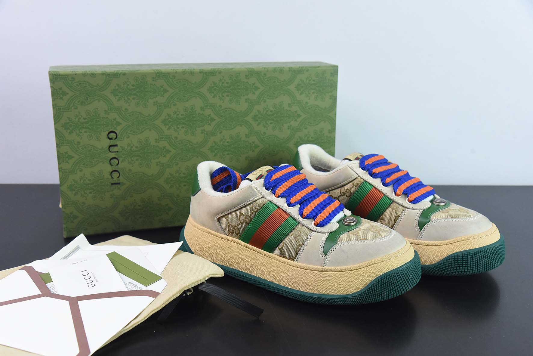 Gucci/古驰胖丁小脏鞋系列板鞋/厚底款