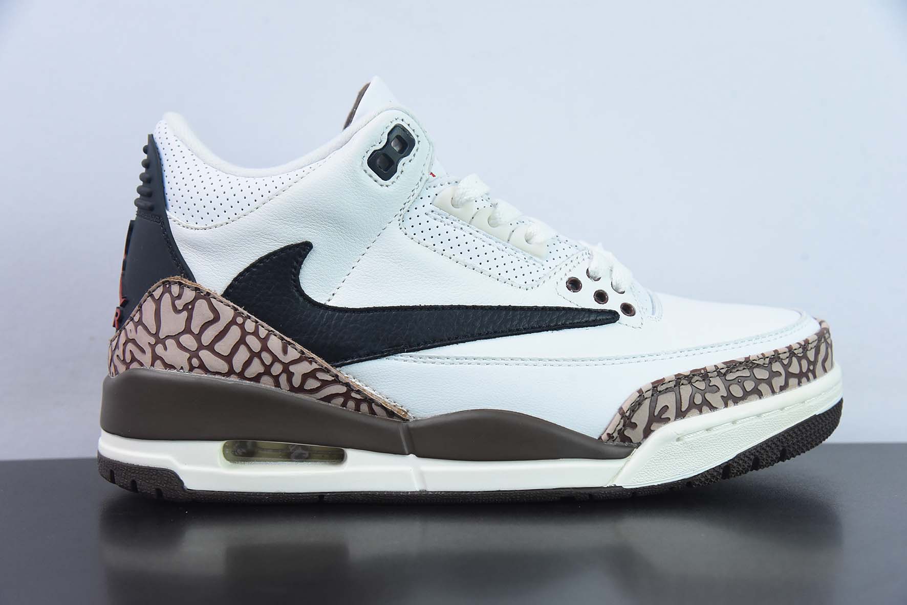 Air Jordan 3 Retro 白色倒勾 树皮纹运动鞋 AJ3 货号:136064 168