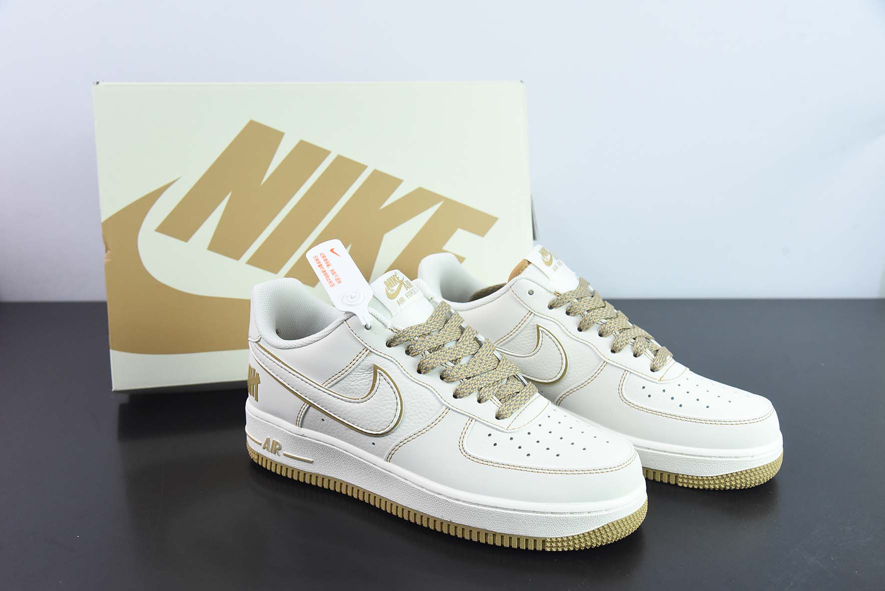 Nike Air Force 1 Low 沙漠黄 空军一号低帮运动休闲板鞋 货号UT2022-028