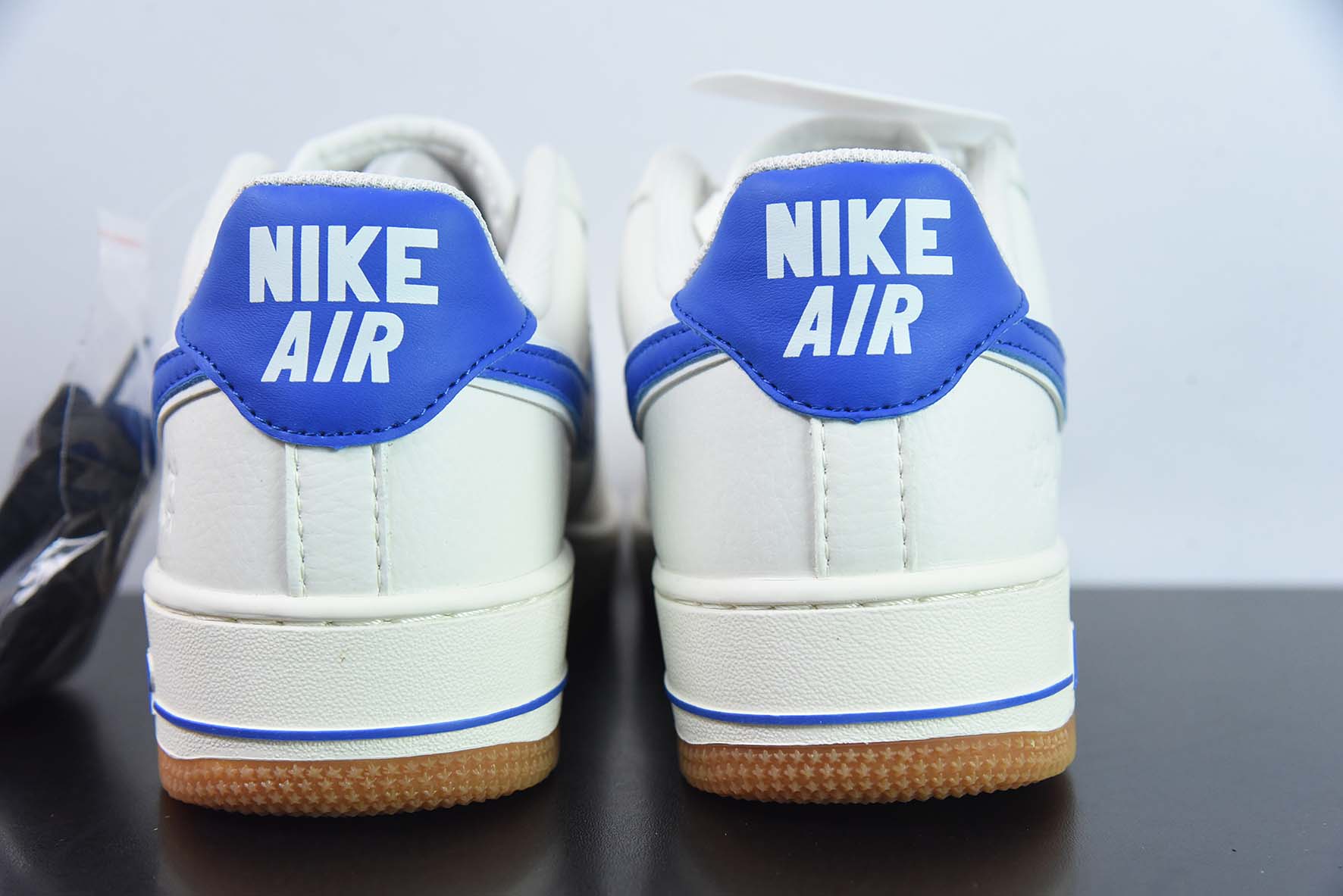 Nike Air Force 1 Low 40周年 生胶米白宝蓝 空军一号低帮运动休闲板鞋货号:WA0531-302