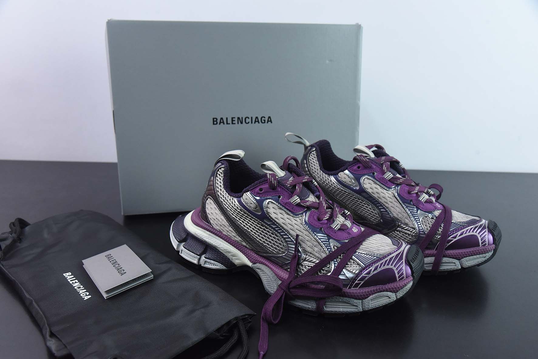 BALENCIAGA 3XL Sneakers 巴黎世家十代网布系带低帮走秀复古老爹鞋