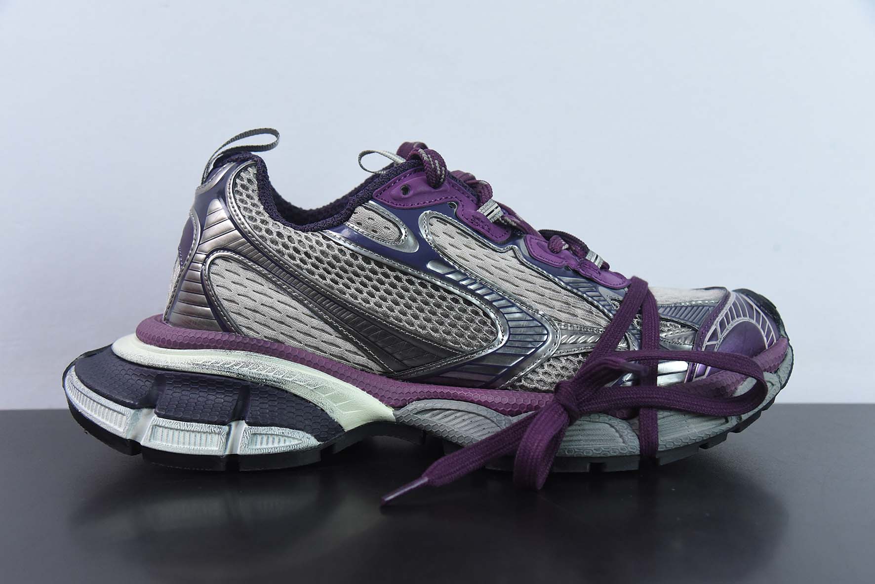 BALENCIAGA 3XL Sneakers 巴黎世家十代网布系带低帮走秀复古老爹鞋