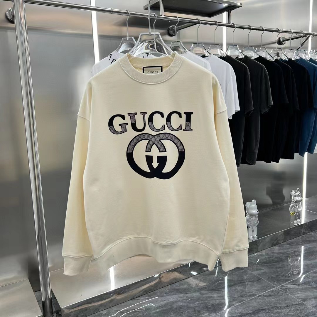 Gucci Odzież Bluzy Kolor moreli Czarny Unisex Kolekcja jesienna/zima