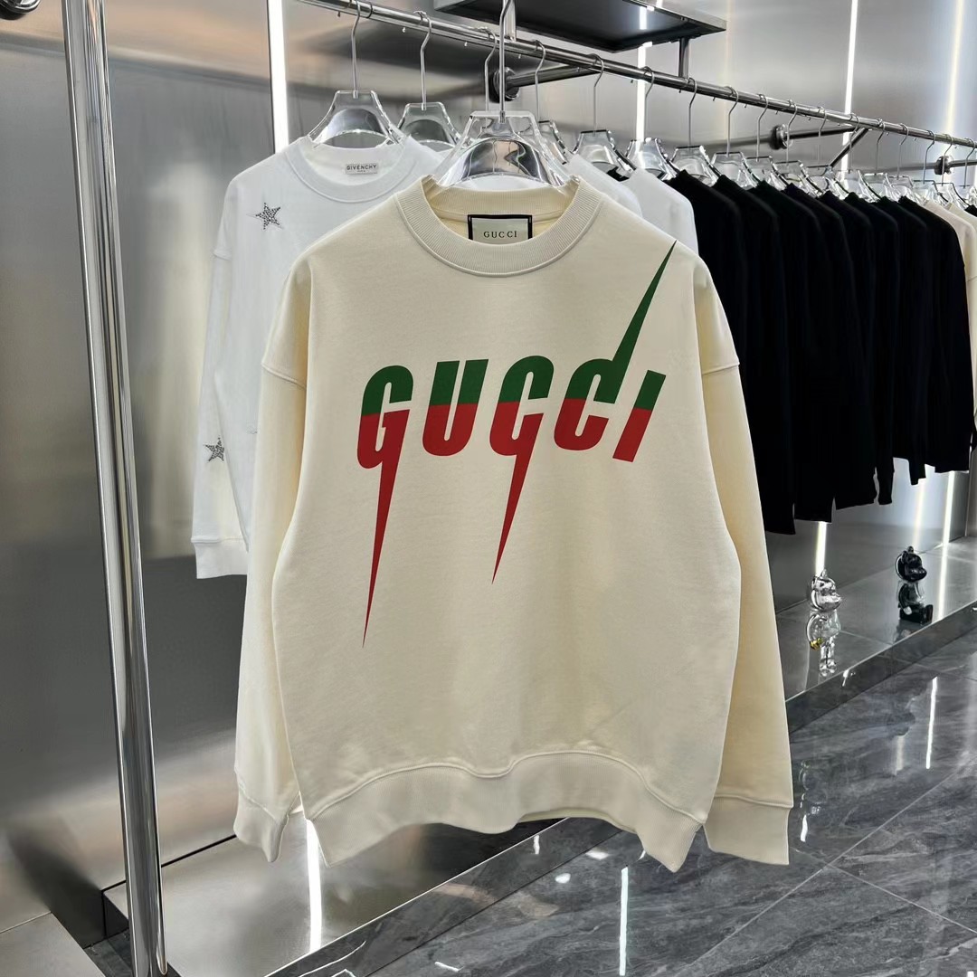 Gucci Odzież Bluzy Kolor moreli Czarny Unisex Kolekcja jesienna/zima