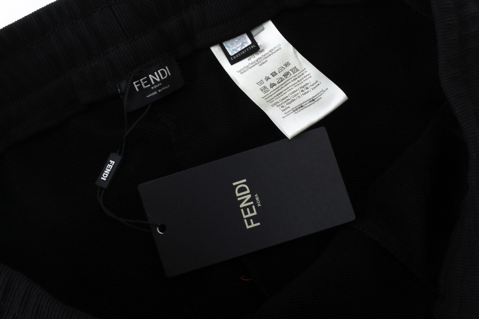 “BJK FINDI FF FF PHY Long Pants: High-Quality Cow Belly Fabric, Comfortable and Stylish” - 图片 7