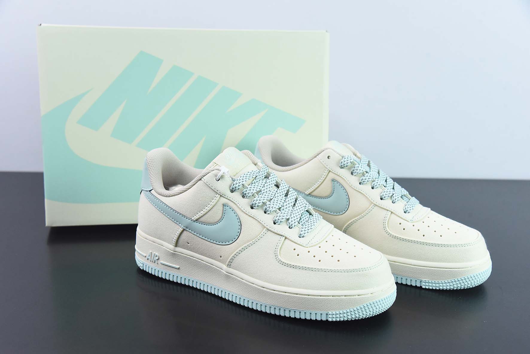 Nike Air Force 1 Low 空军一号低帮运动休闲板鞋米白蓝 满天星 货号:TQ1456 277