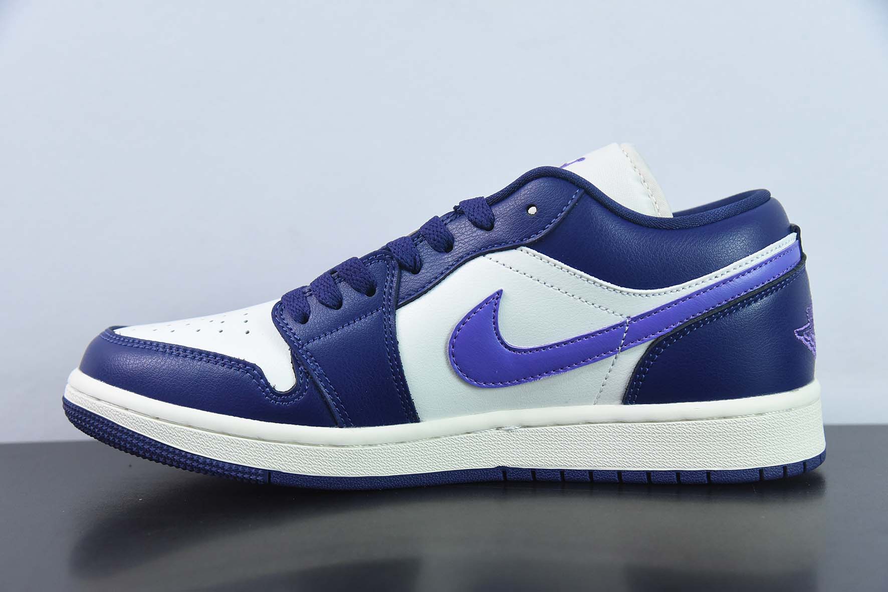 NK Air Jordan 1 Low”Sail Purple“AJ1乔丹一代低帮经典复古文化休闲运动篮球鞋“米白深紫”DC0774-502