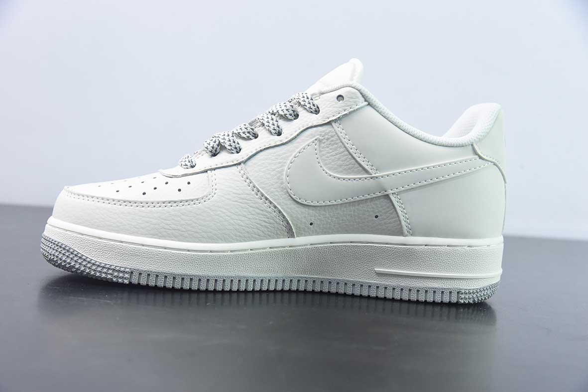 NIKE" 三勾系列 米色 空军一号低帮休闲板鞋 TV2306-255