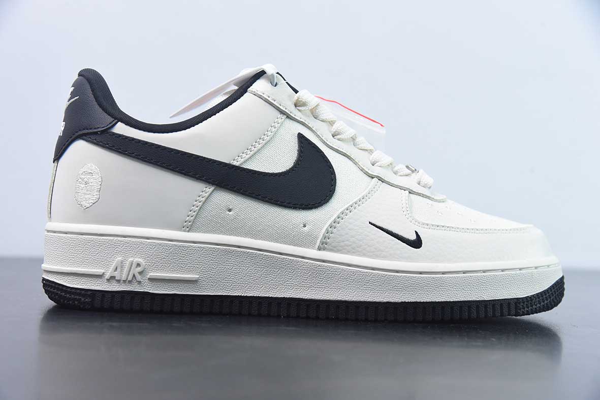Nike Air Force 1 Low 07 BAPE拼接米白黑低帮运动鞋BS9055 746