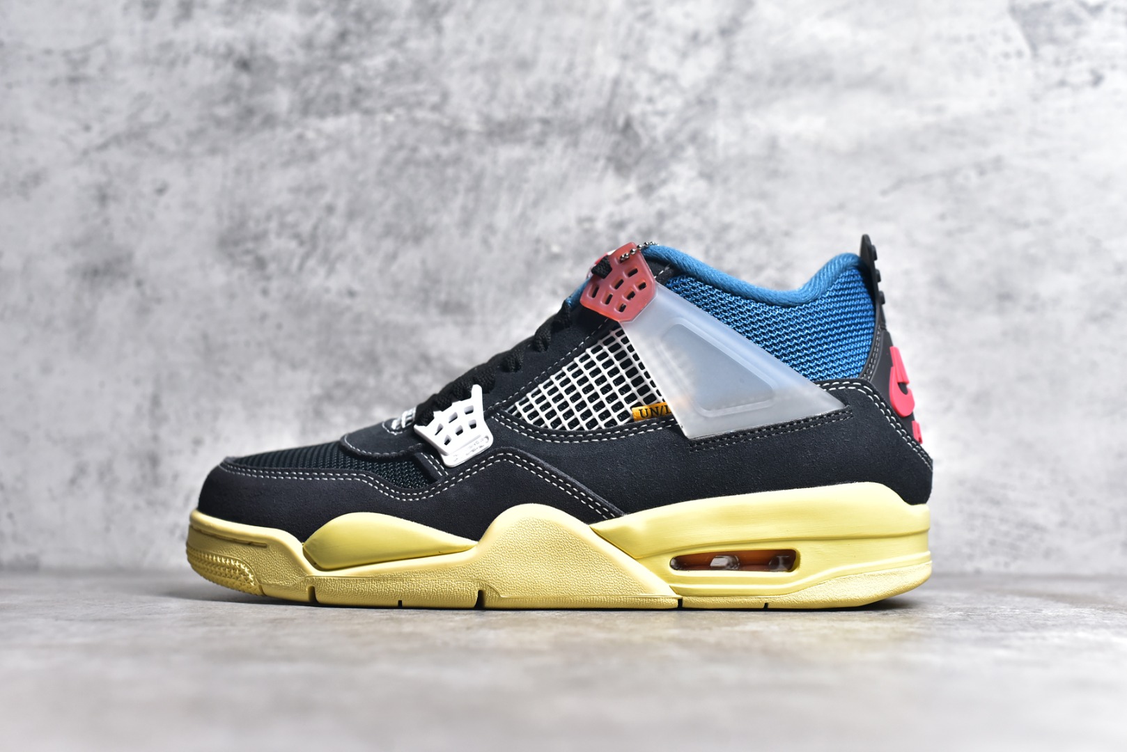 AJ4黑蓝尺码40-47.5总裁PK版出品-UnionLAxAirJordan4RetroSP“OffN