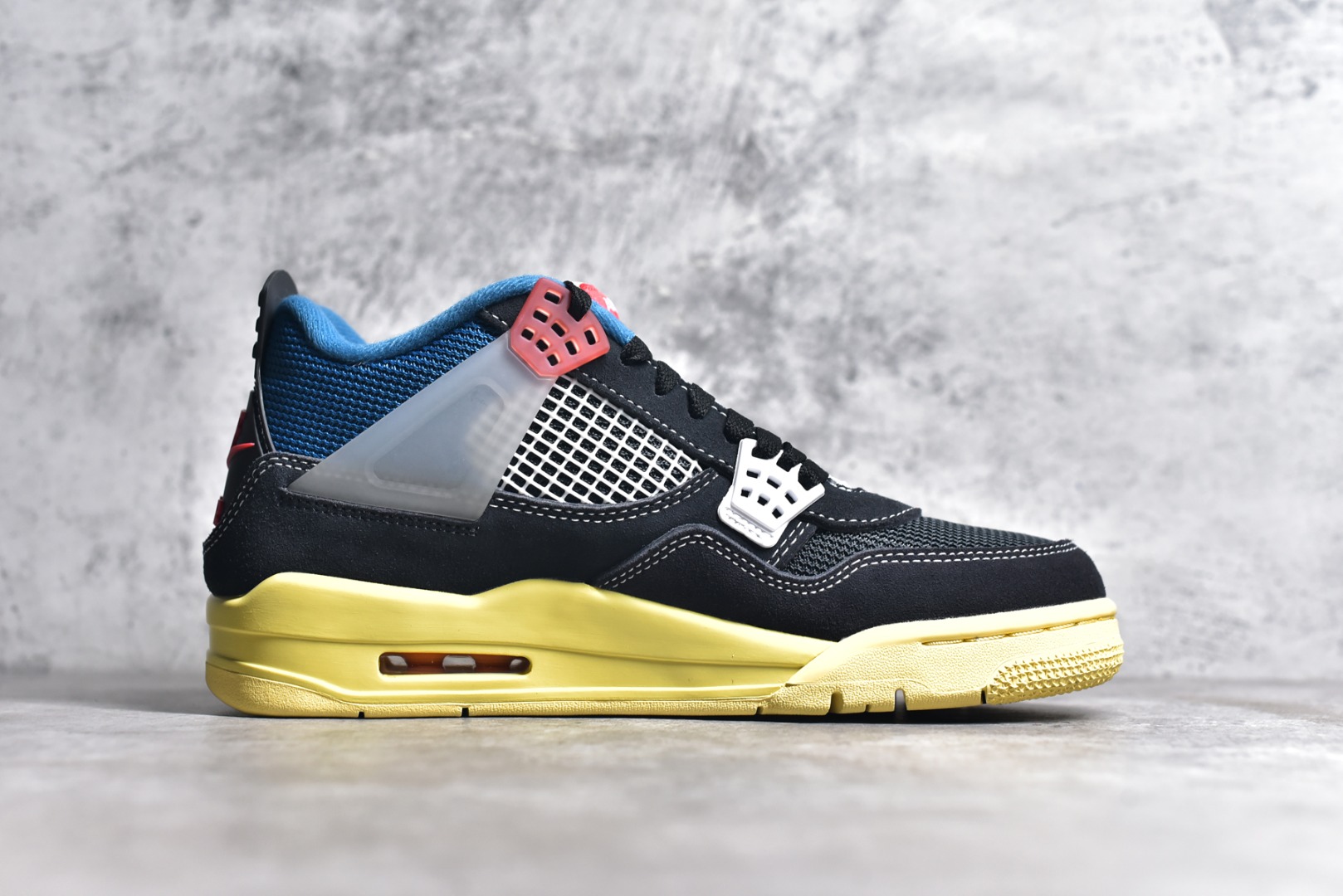 AJ4黑蓝尺码40-47.5总裁PK版出品-UnionLAxAirJordan4RetroSP“OffN