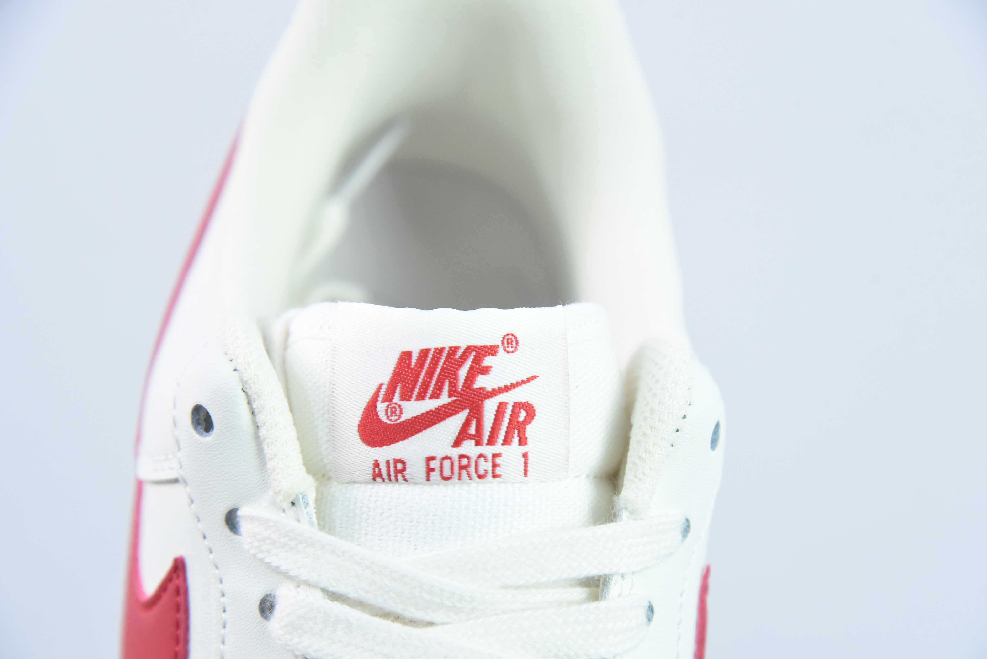 Nk Air Force 1'07 Low 元年复刻 奶白红 校园红 空军一号低帮休闲板鞋 货号:315122-126