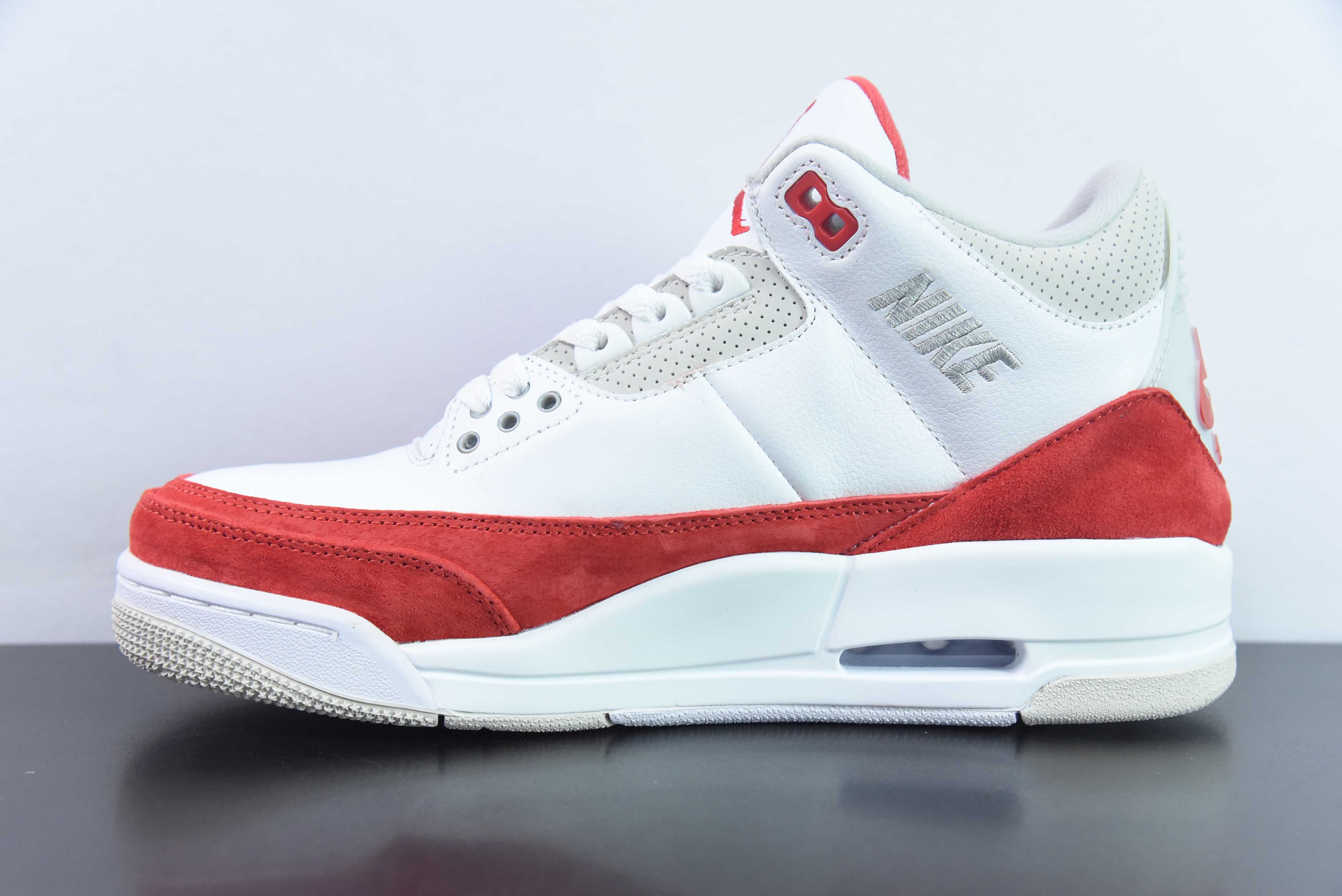 Air Jordan 3 Retro"Tinker" 迈克尔·乔丹AJ3代中帮复古休闲运动文化篮球鞋 白红色 手稿换钩 货号:CJ0939 100