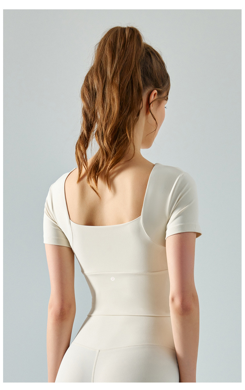 Lululemon t-shirt yoga light sage green
