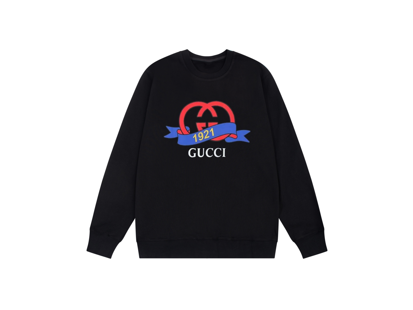 Gucci Odzież Bluzy Czarny Biały Unisex Kolekcja wiosenno-letnia Fashion