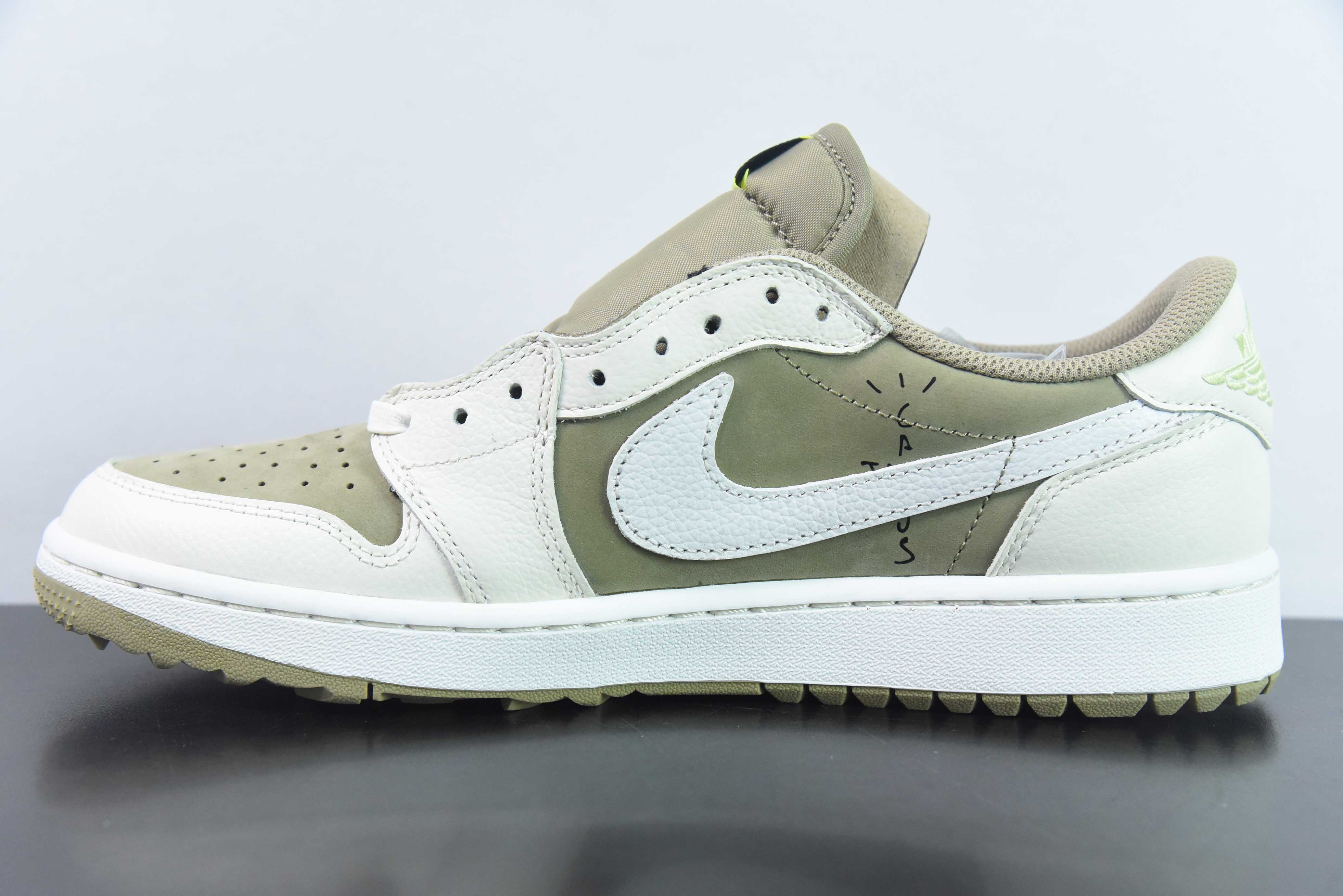 Air Jordan AJ1 Low Golf "Olive" TS联名倒钩高尔夫低帮6.0 货号:FZ3124-200