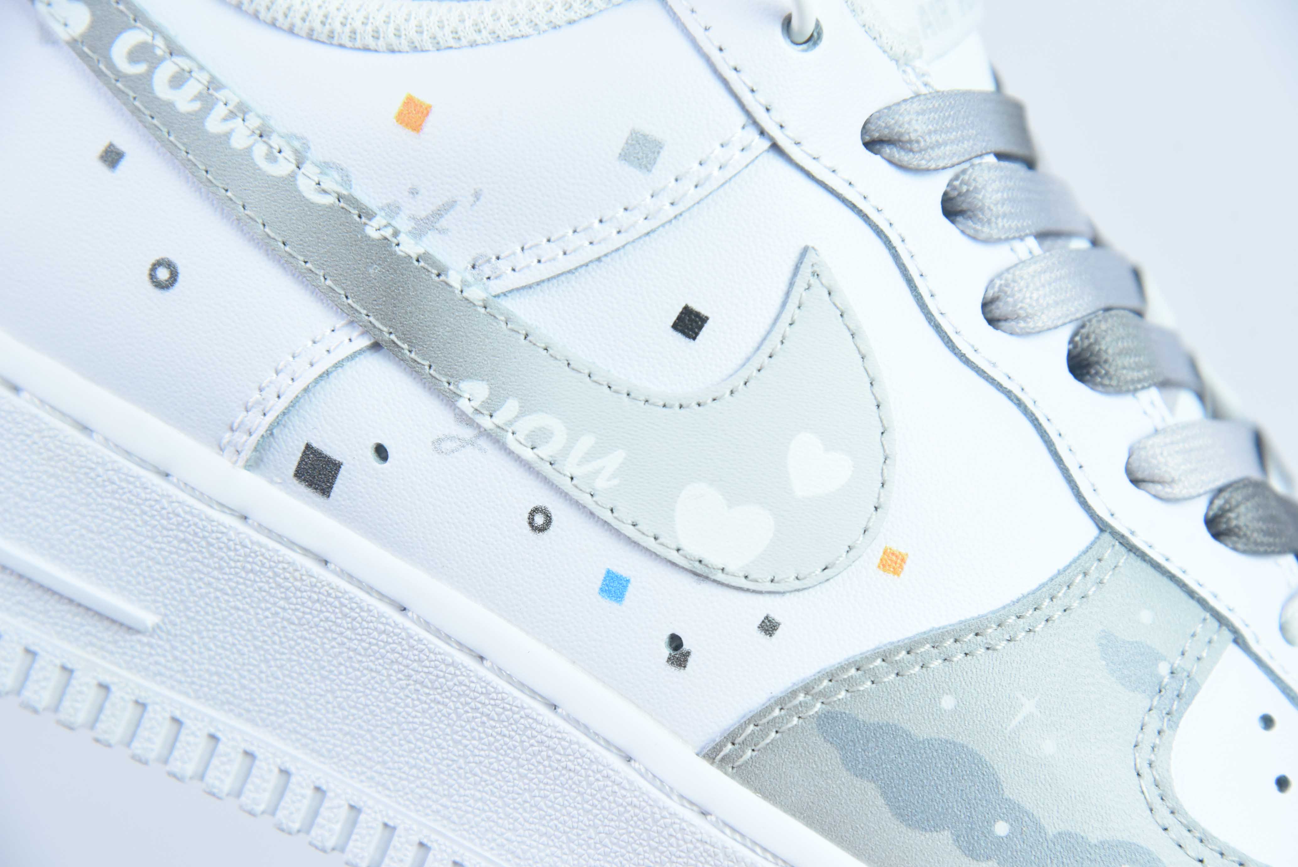 Nike Air Force 1 Low 07 定制解构云朵棉花糖 货号：CW2288 312