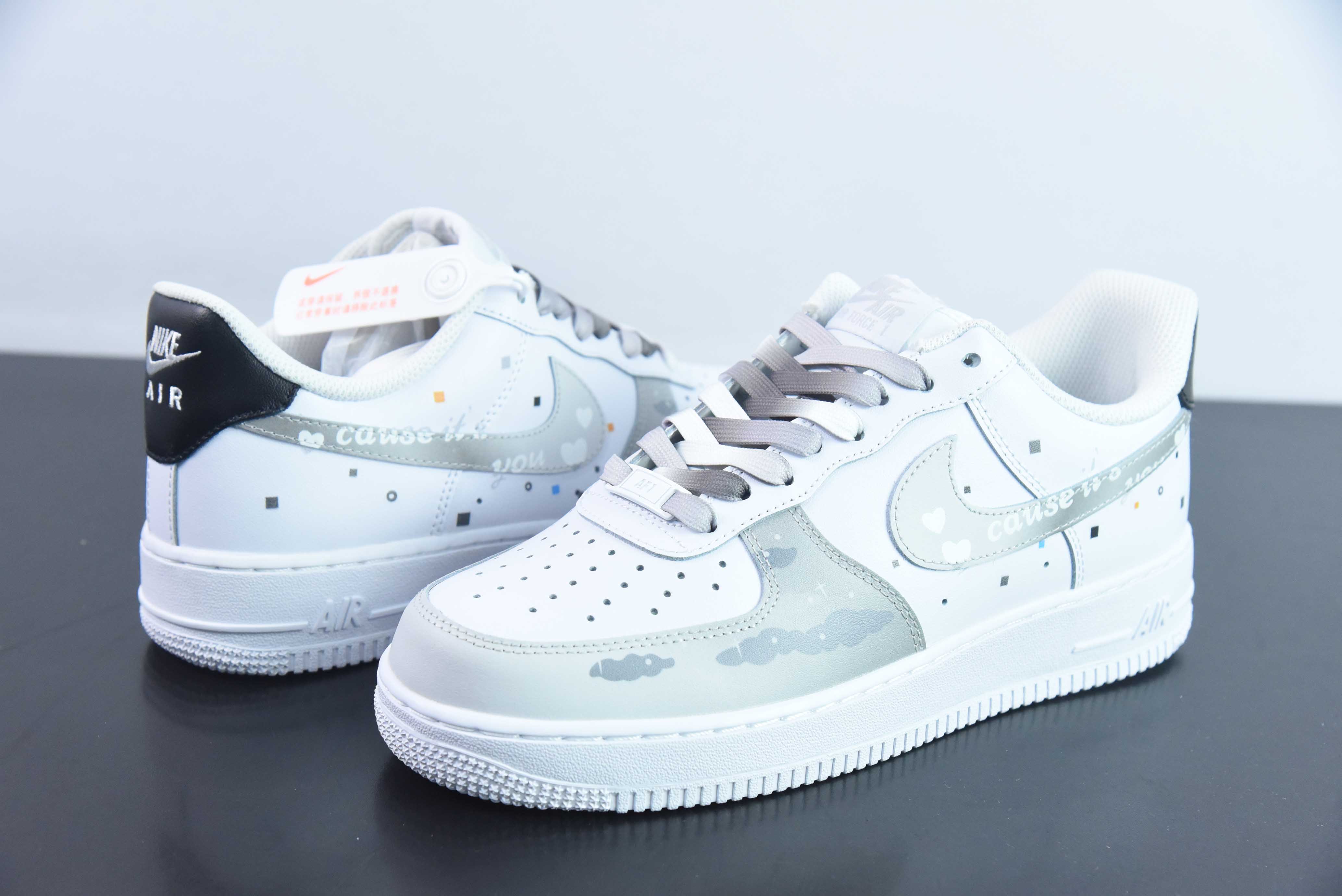 Nike Air Force 1 Low 07 定制解构云朵棉花糖 货号：CW2288 312