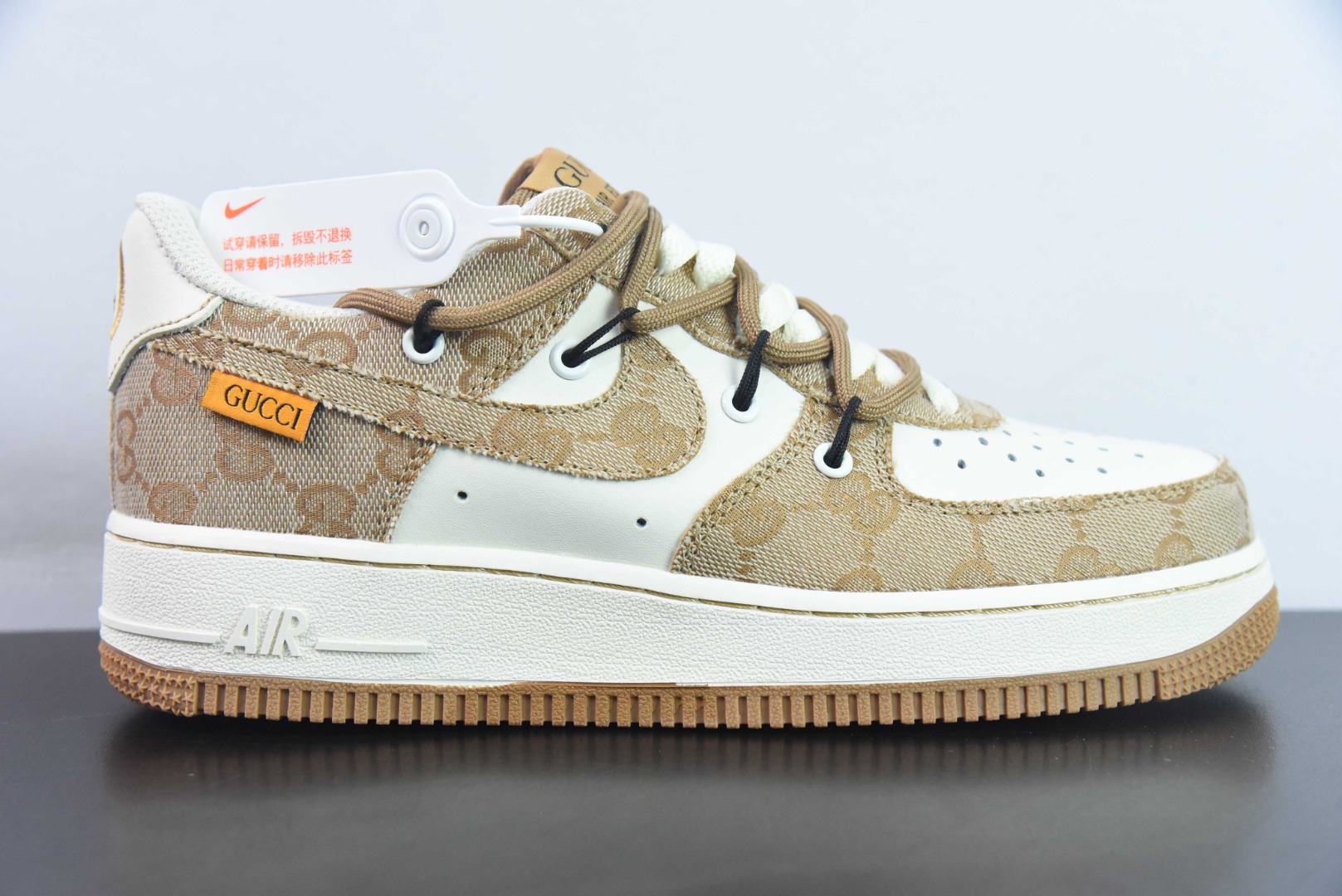 VAL41447840 Nike x Gucci Air Force 1 Low古奇绑带 空军一号低帮运动休闲板鞋货号：BD7700-111 尺码：36-45