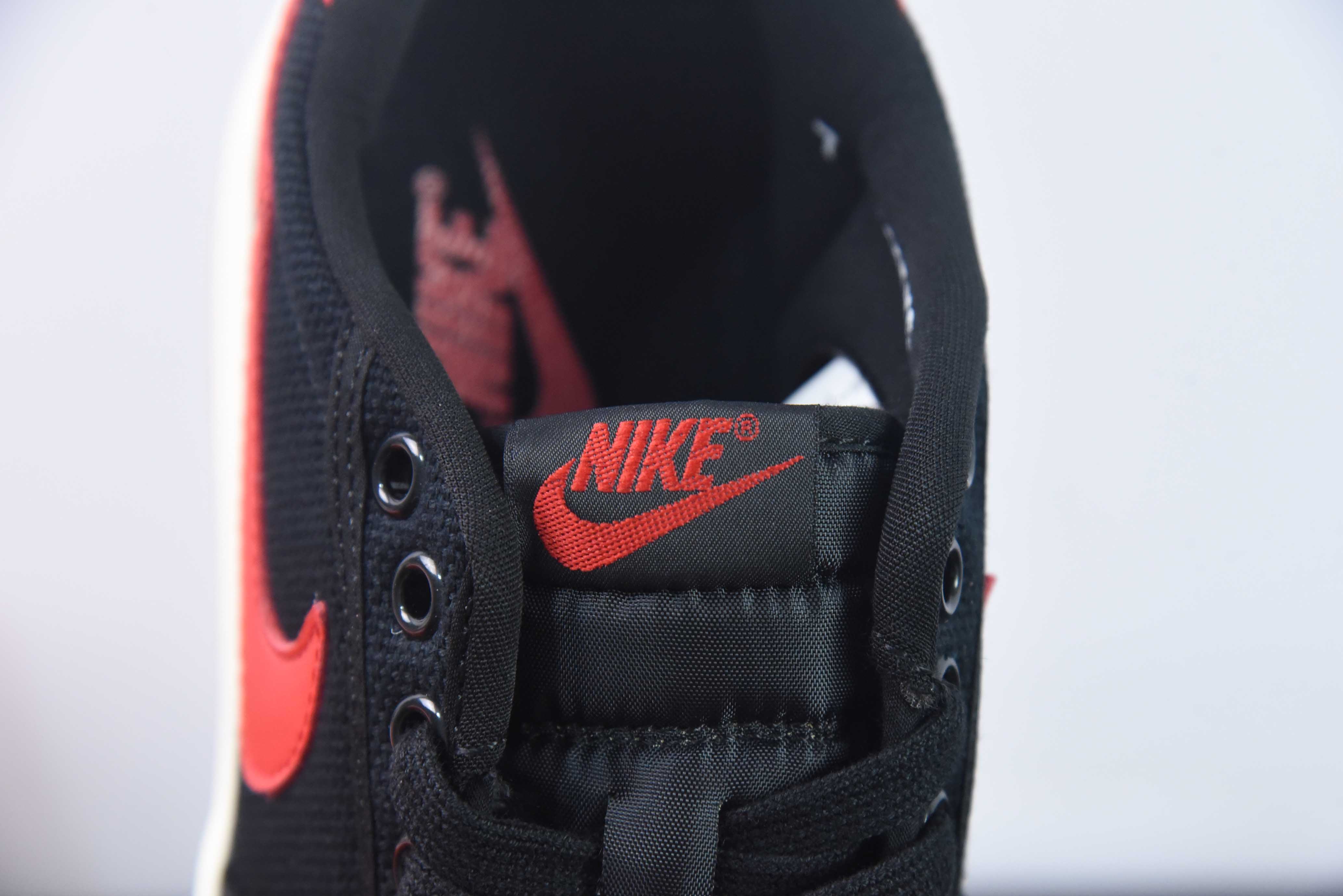 Air Jordan AJ1 Low 低帮 帆布黑红 货号:DX4981-006