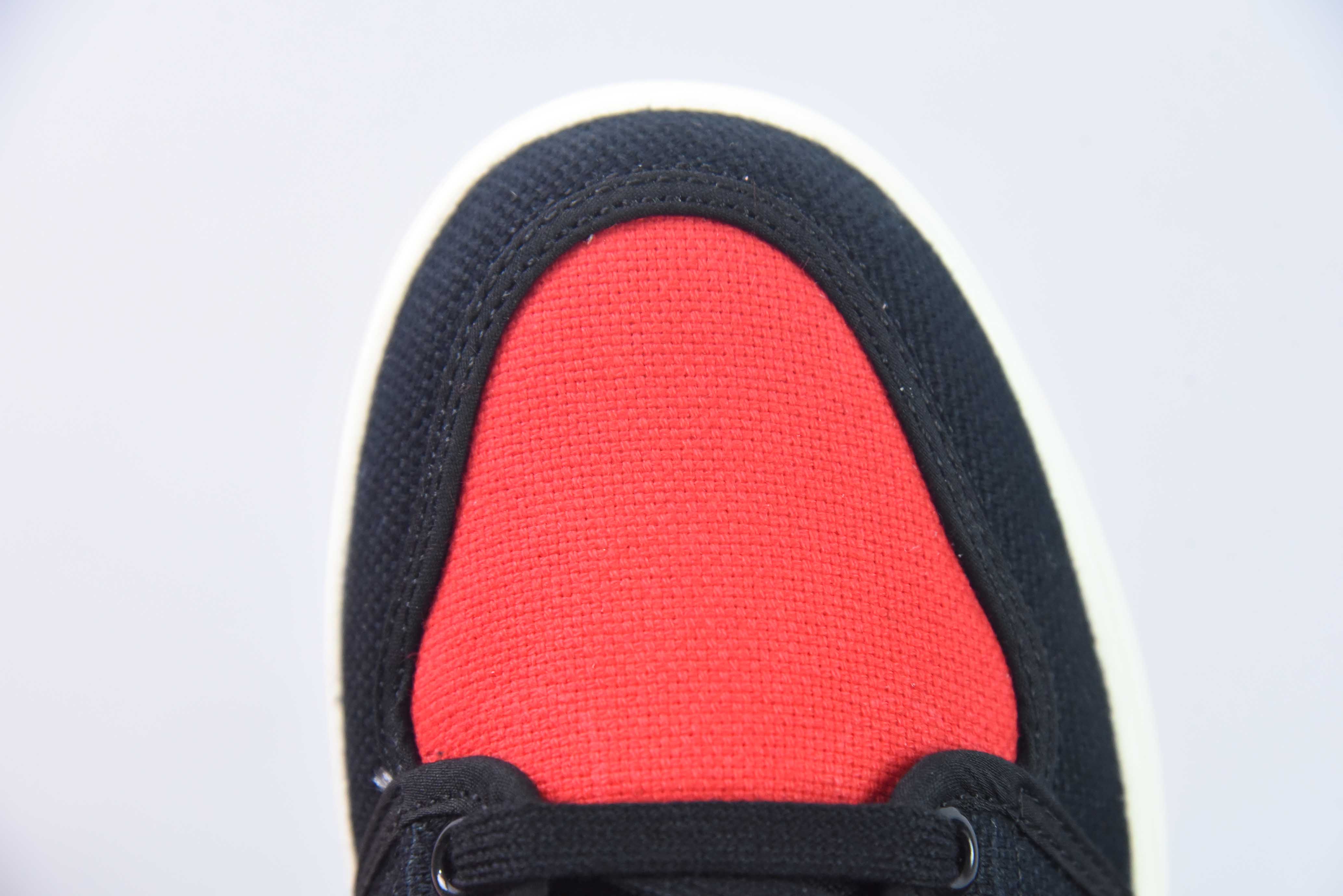 Air Jordan AJ1 Low 低帮 帆布黑红 货号:DX4981-006