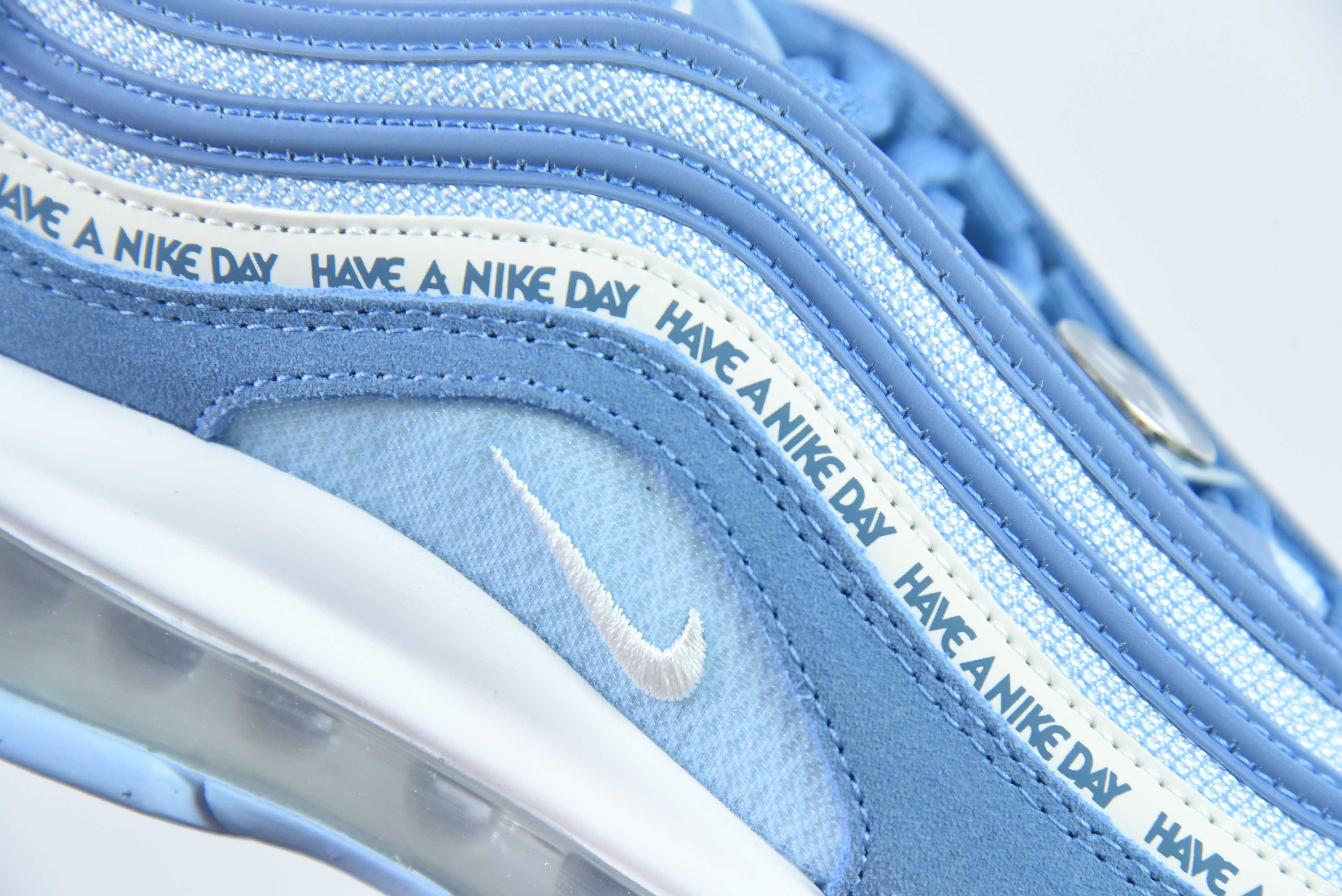 NK Air Max 97 OG 子弹 雾霾蓝笑脸 货号：BQ9130-400