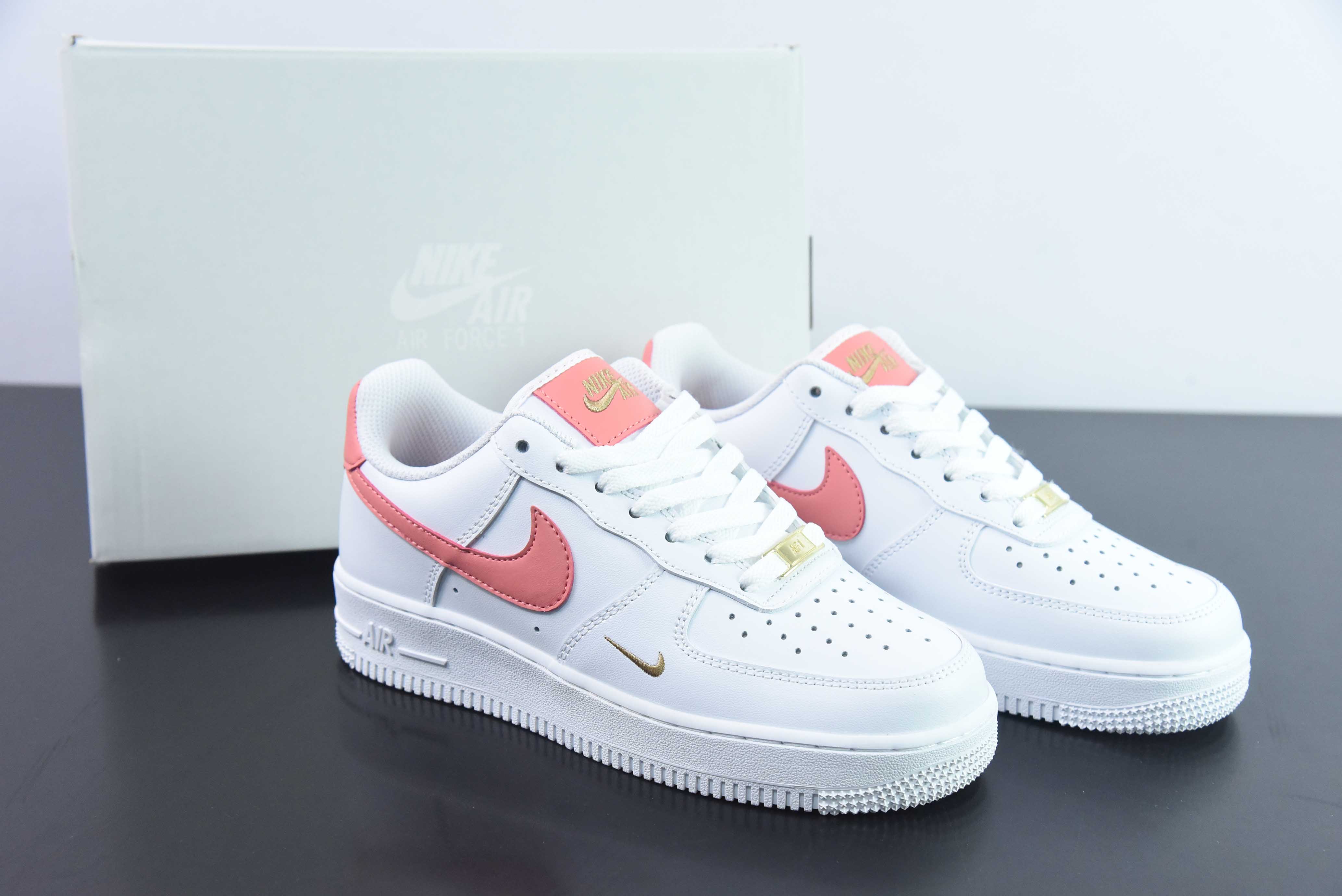 Nike Air Force 1 Low 空军一号低帮百搭休闲运动板鞋 粉色小金钩 货号:CZ0270-103