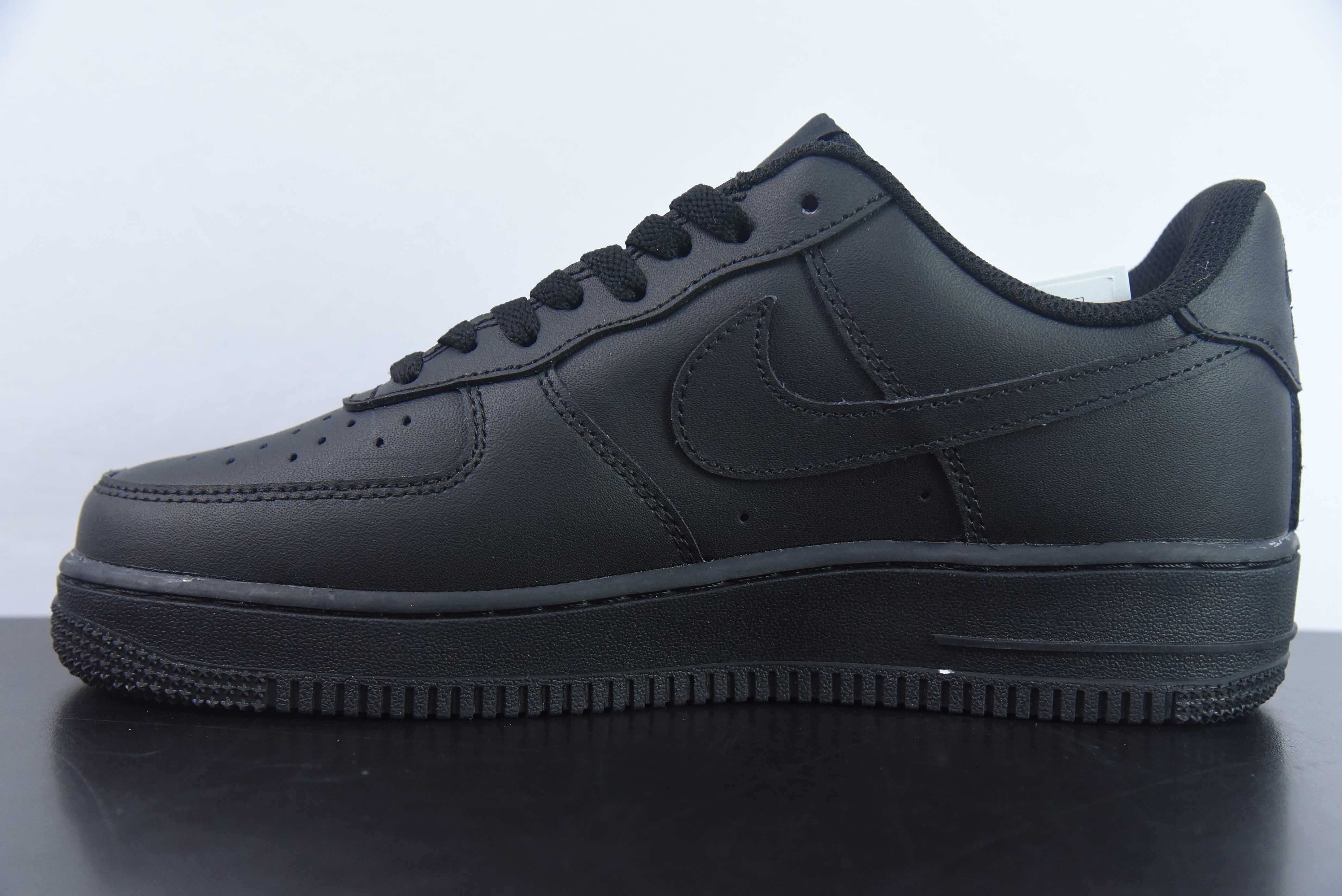 Nike Air Force 1 Low 空军一号低帮百搭休闲运动板鞋 黑武士纯黑 货号:DD8959-001