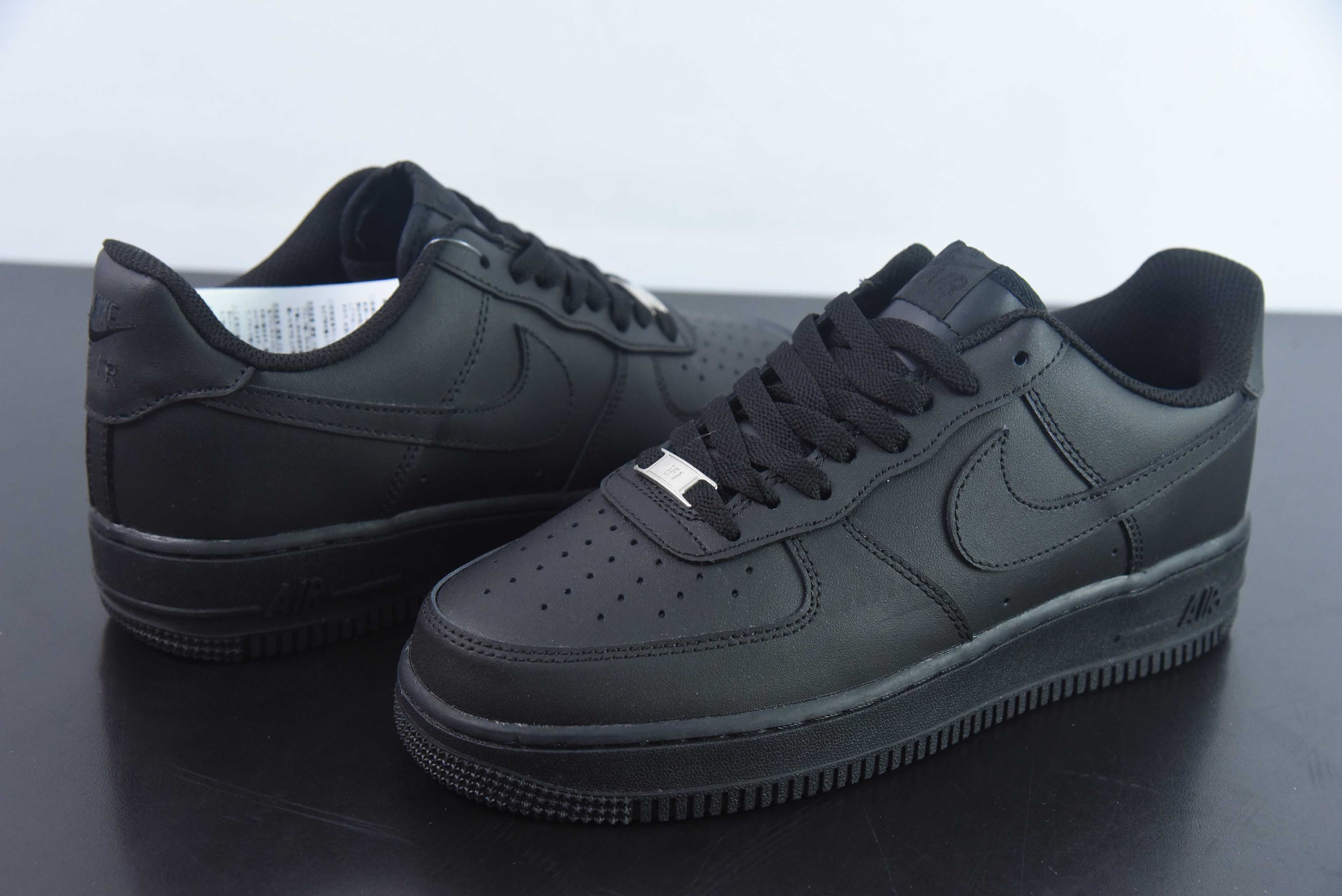 Nike Air Force 1 Low 空军一号低帮百搭休闲运动板鞋 黑武士纯黑 货号:DD8959-001