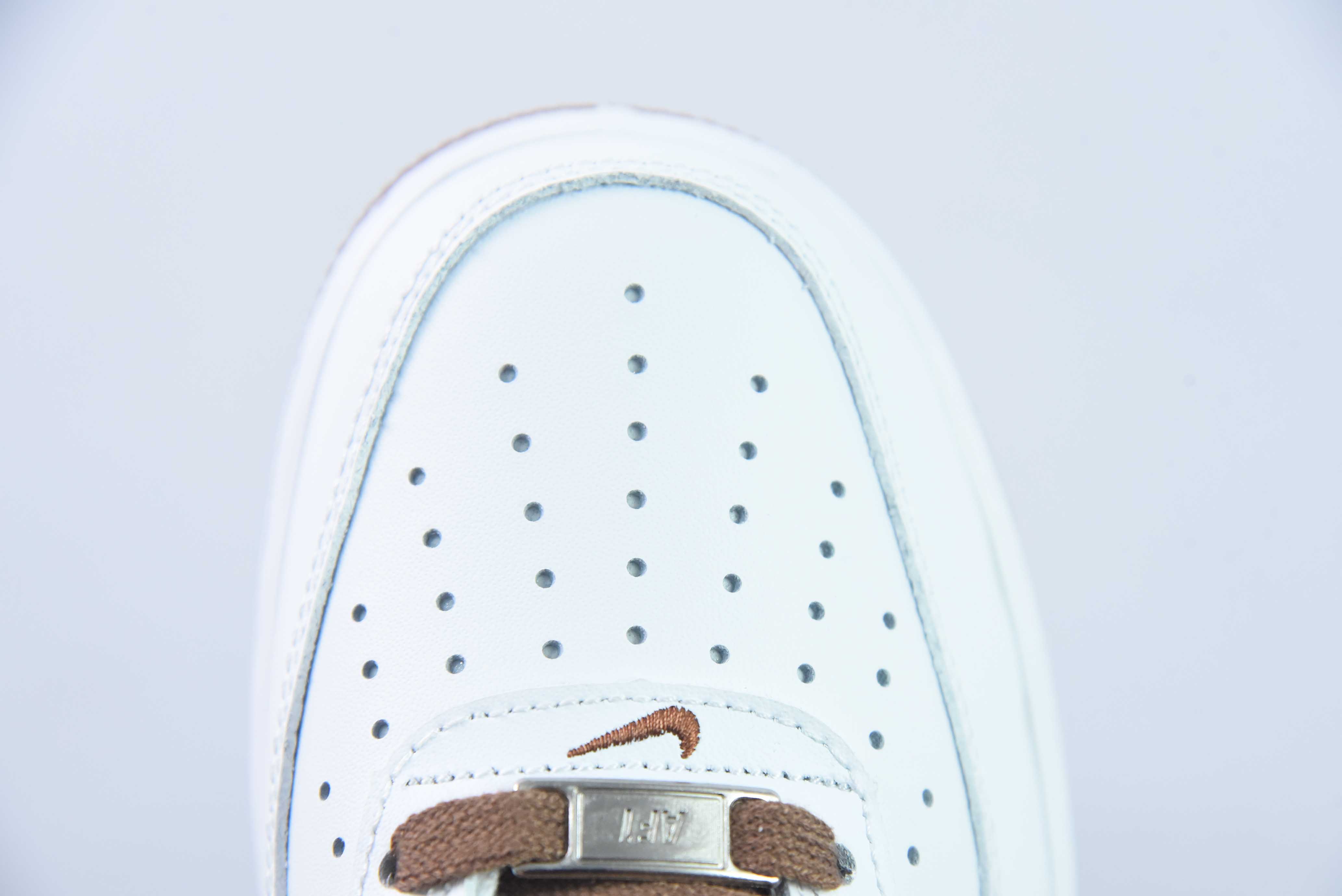 Nike Air Force 1 Low 空军一号低帮百搭休闲运动板鞋 白棕 货号:DH7561-100