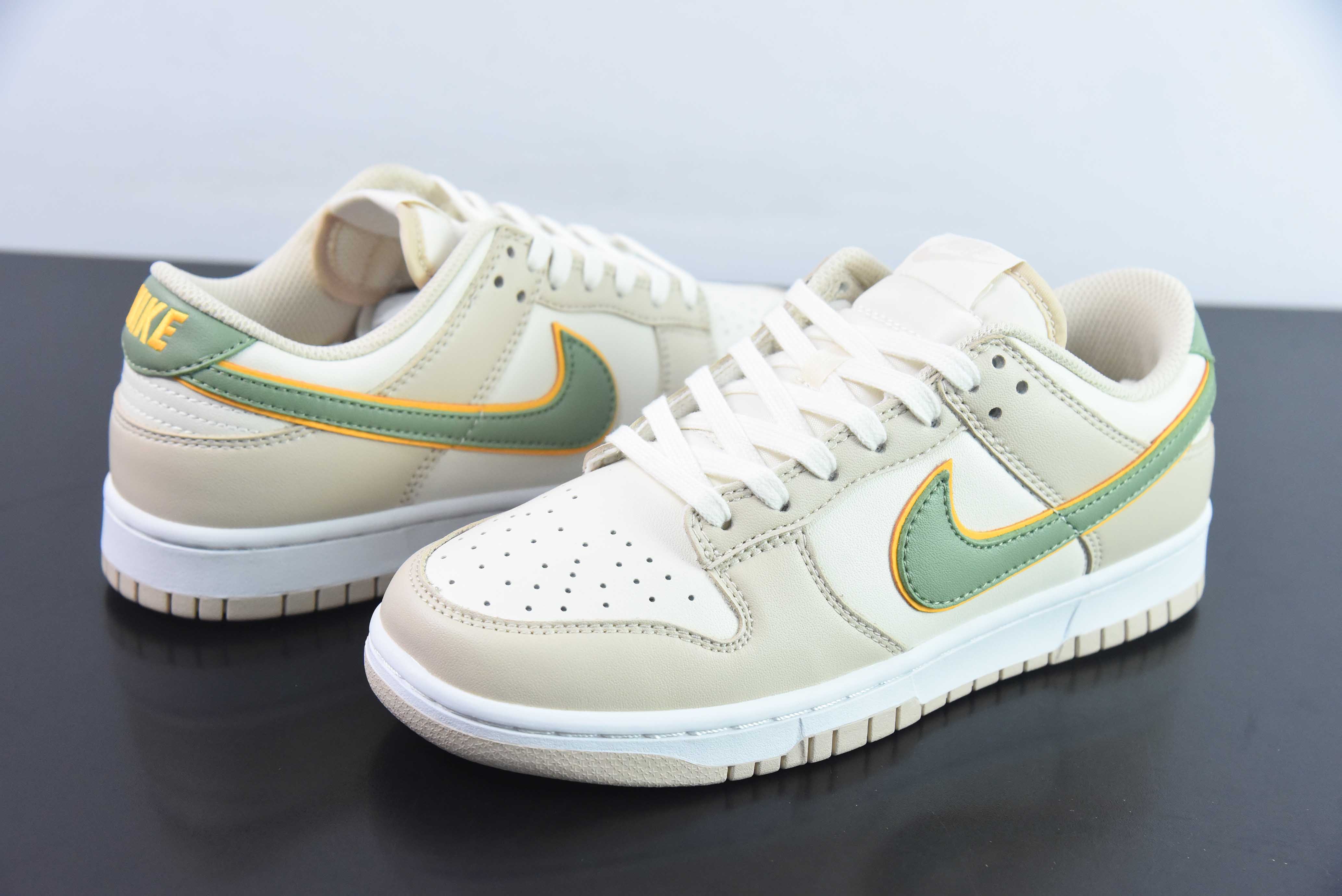 Nike SB Dunk Low Light Tan黄绿色 小清新 货号:FQ6869 131