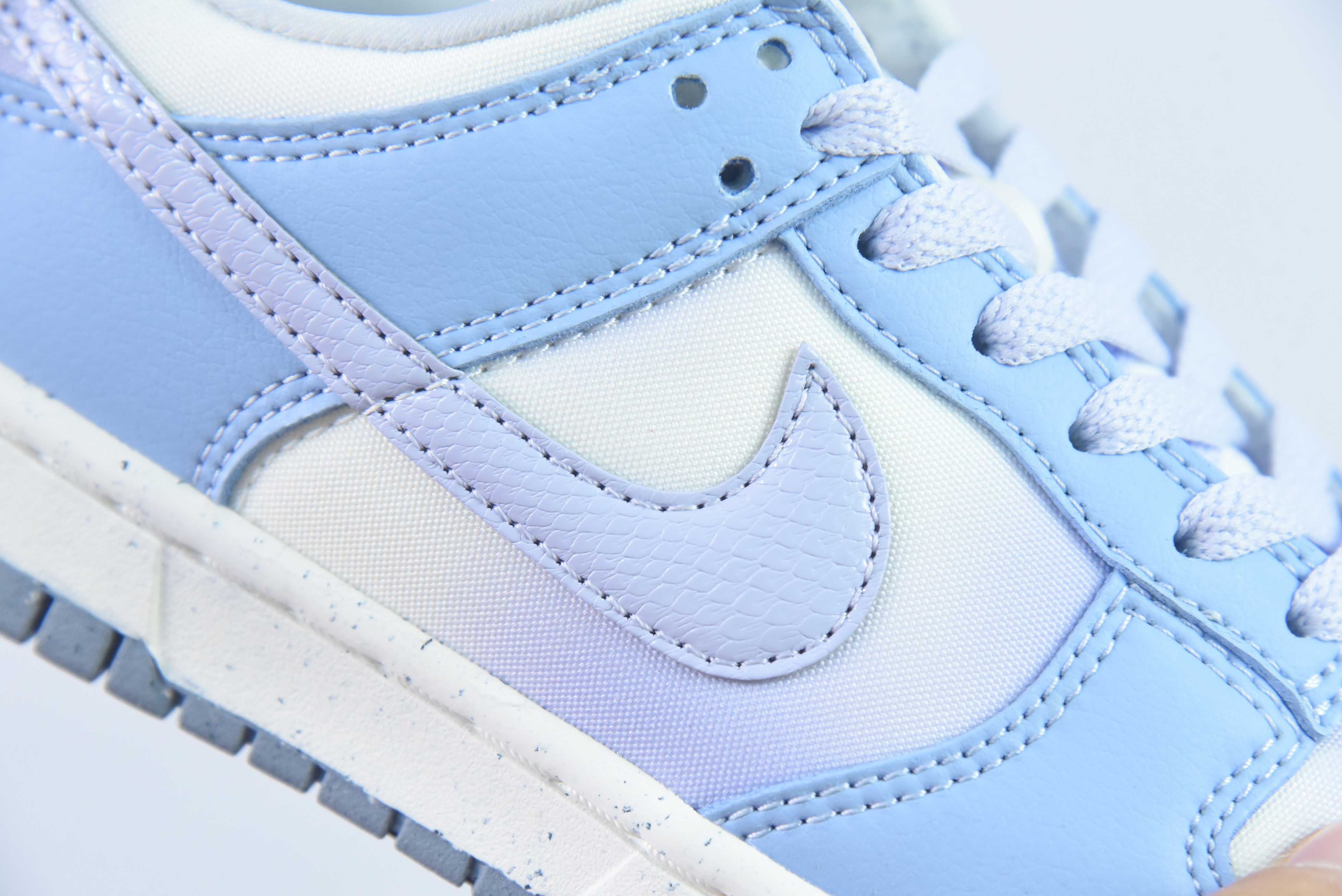 Nike SB Dunk Low GS蓝紫色 渐变 鳄鱼纹运动鞋 甜美风 货号：FN0323 400