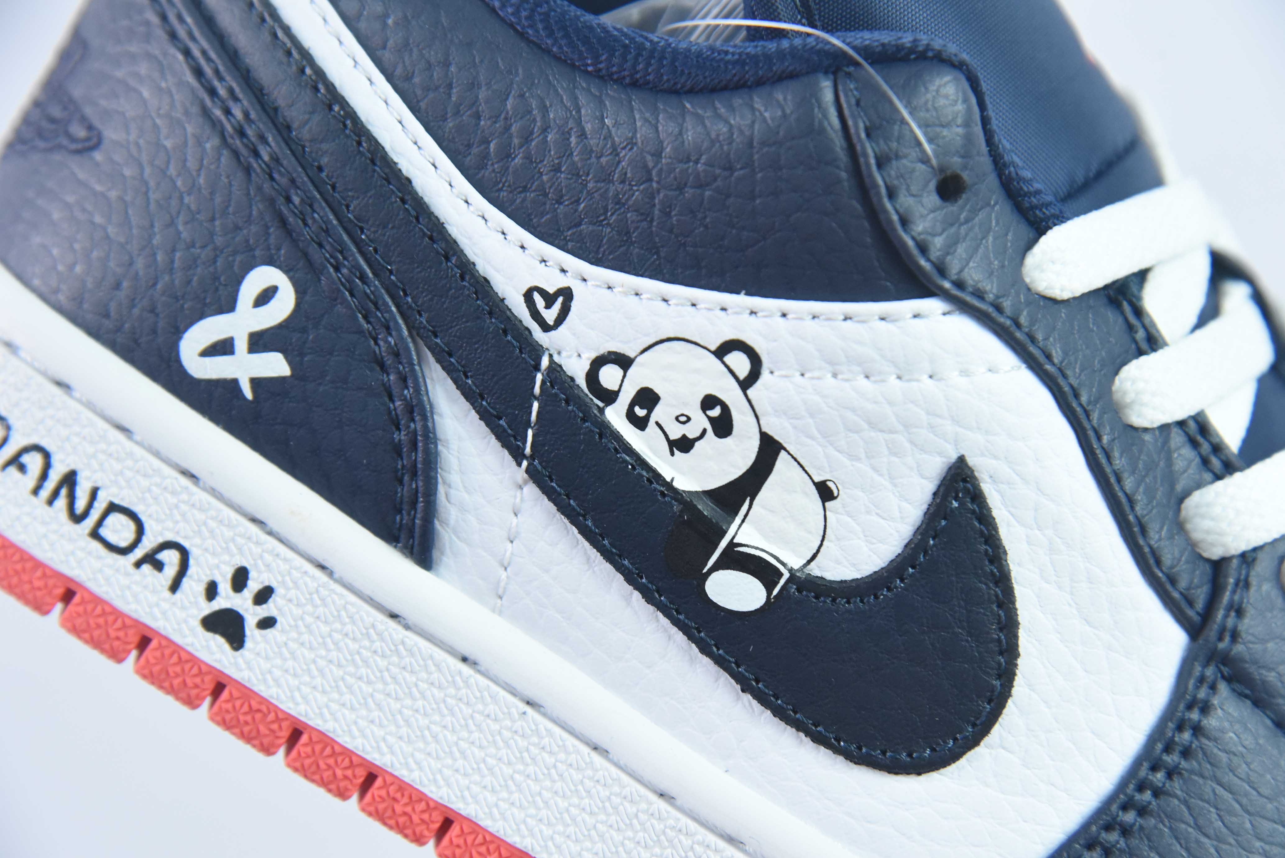 Air Jordan 1 Low 乔1低帮运动篮球鞋 熊猫午夜蓝 553560-481