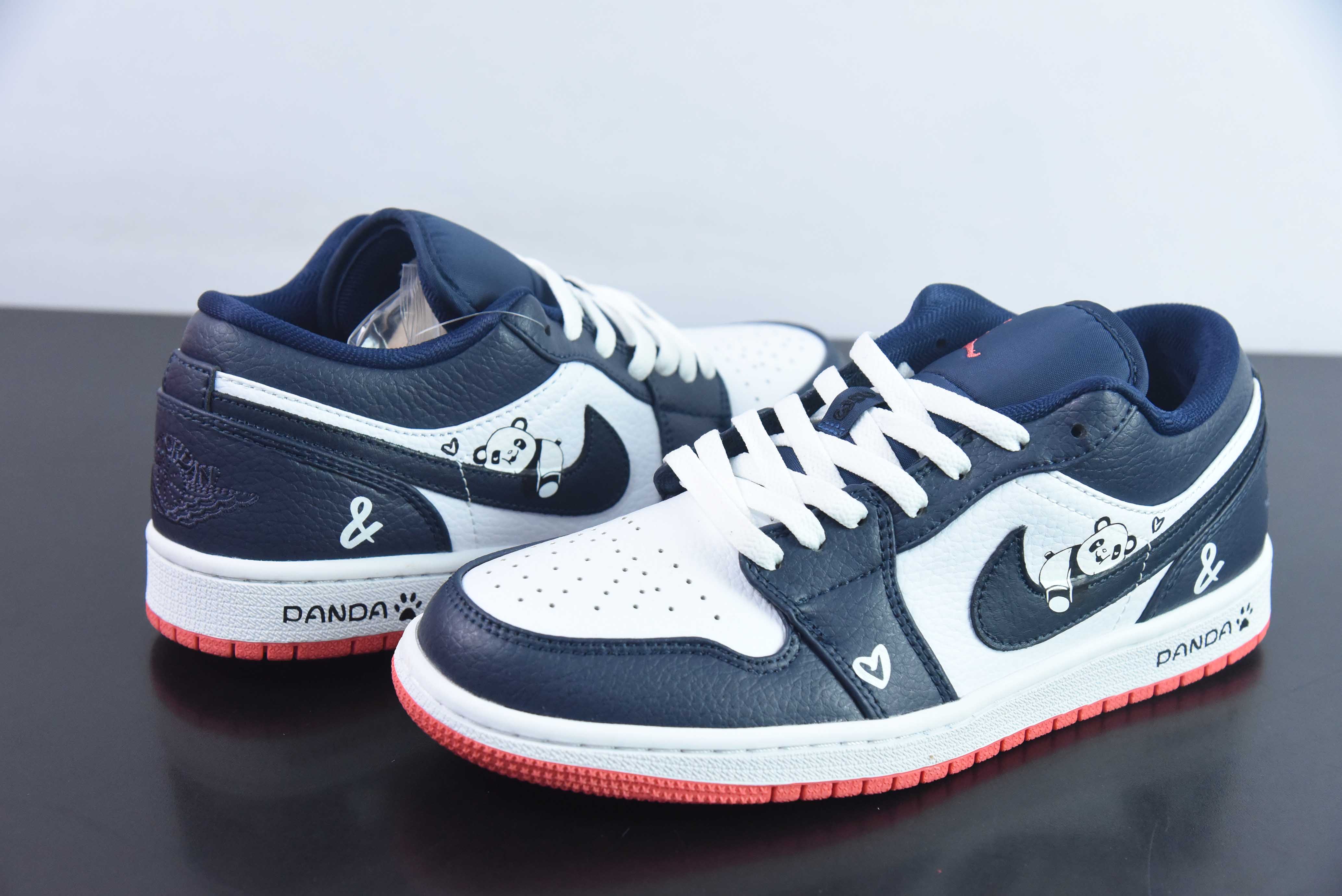 Air Jordan 1 Low 乔1低帮运动篮球鞋 熊猫午夜蓝  553560-481