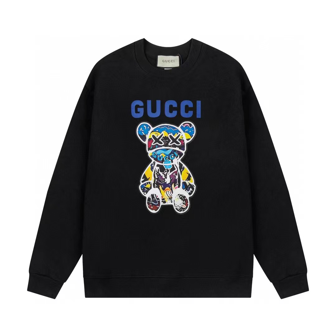 Gucci Kolor moreli Czarny Doodle Biały Unisex Kolekcja wiosenno-letnia Fashion