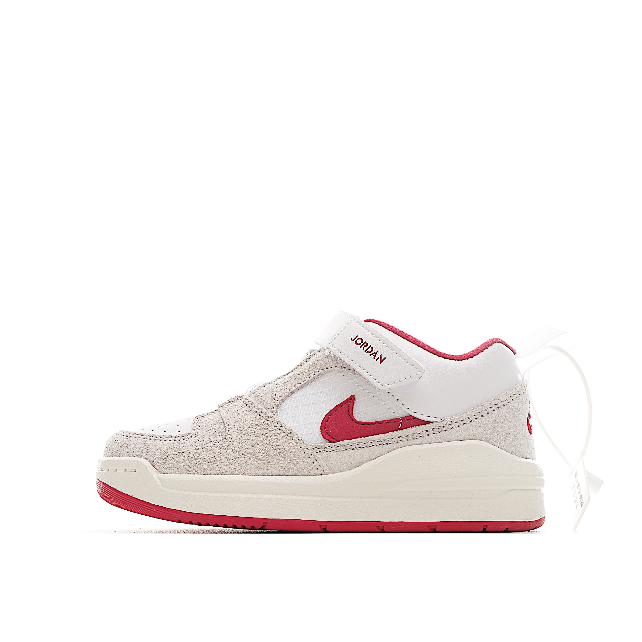 图片[6]-NK Jordan 90 儿童休闲鞋 NK Jordan 90 运动童鞋专为小宝贝打造，兼具舒适脚感与出众格调。鞋款从A1和AJ5中汲取设计灵感，是小宝贝日常玩耍的理想之选。鞋面采用结实皮革和合成材质，舒适耐穿，助力轻松玩乐。 尺码：小童24-27 大童28-37.5 货号：小童：3100 大童：5100-选品中心