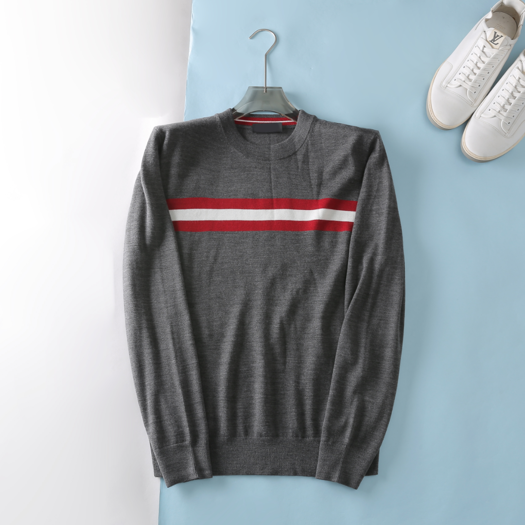 High Quality Happy Copy
 Louis Vuitton Clothing Knit Sweater Red White Men Knitting Wool Fall/Winter Collection Casual M233528