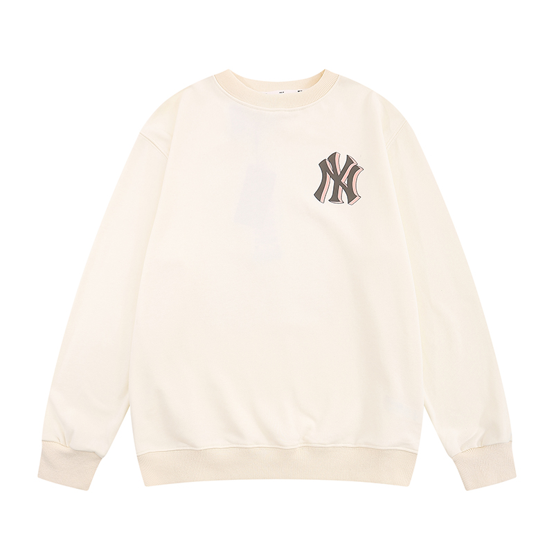 MLB Clothing Sweatshirts Blue Dark Khaki Navy Unisex Cotton Wool Fall/Winter Collection Fashion