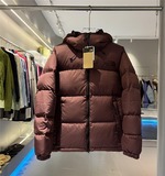 Perfect
 The North Face Clothing Down Jacket Burgundy Red White Lattice Nylon Duck Down