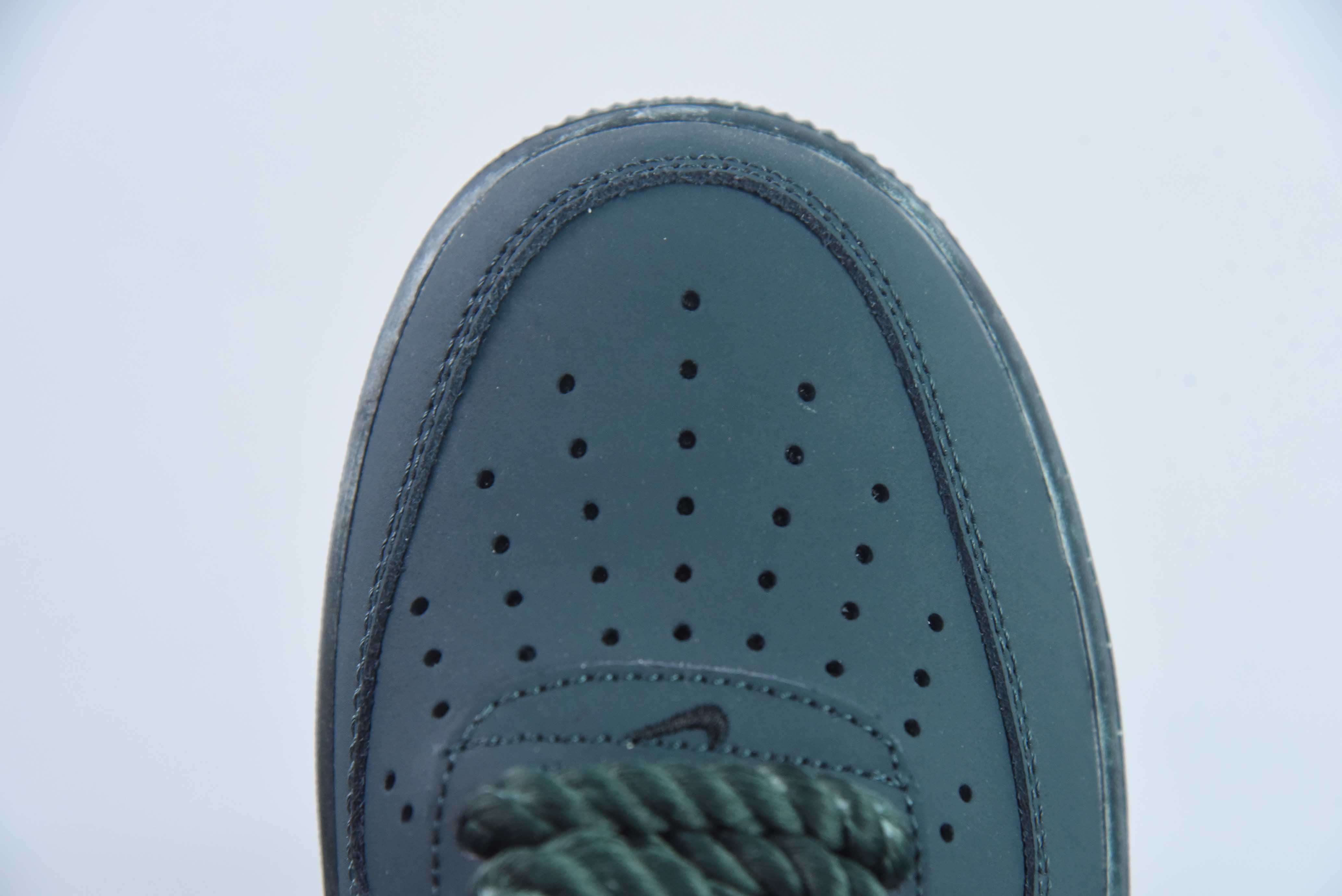 Nike Air Force 1 AF1 空军一号/低帮 黑色 粗鞋带 做旧 货号:315122-222